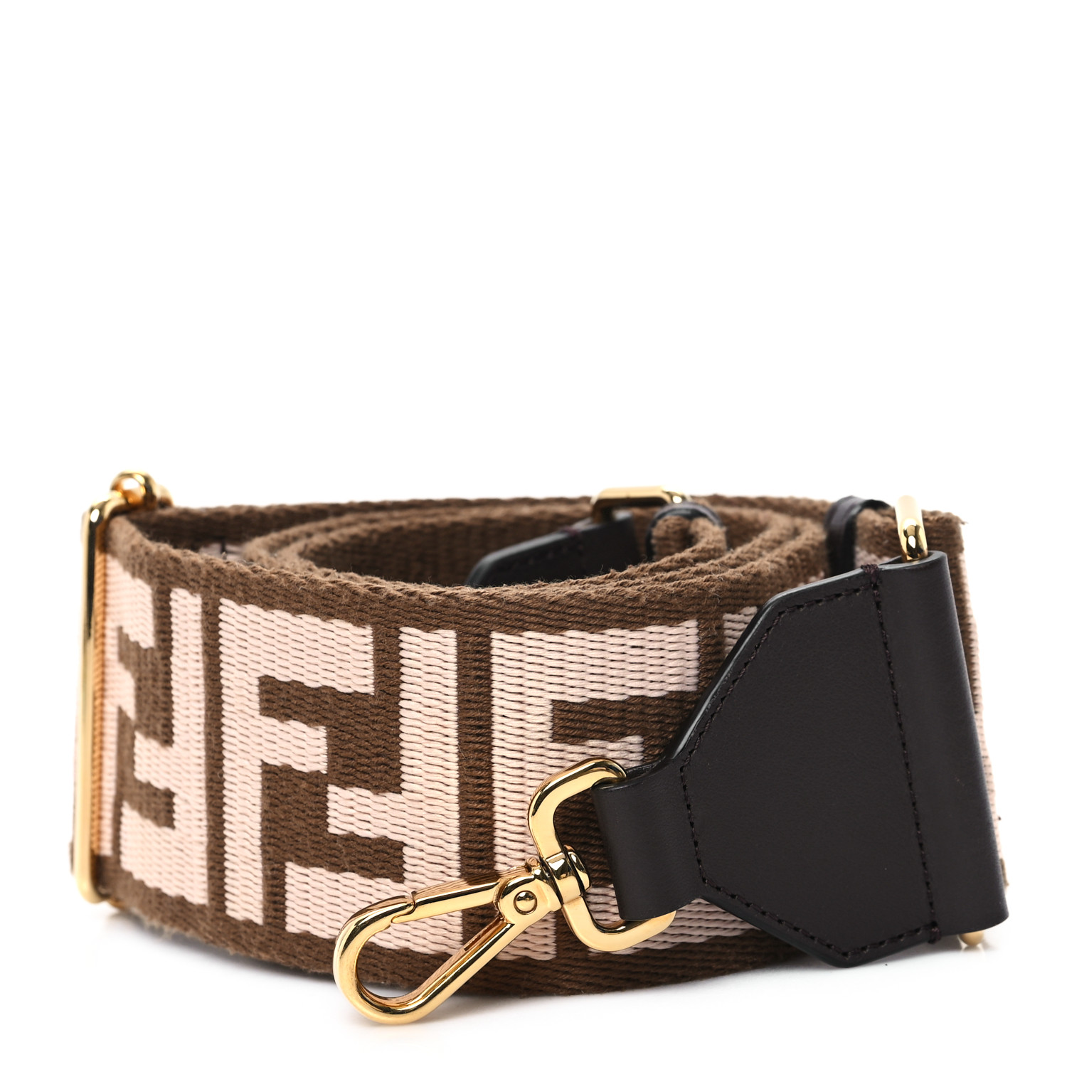 FENDI ベルト 茶 ゴールド金具 本革60-125cm対応　348 FENDI ベルト 茶 ゴールド金具 本革60-125cm対応 348