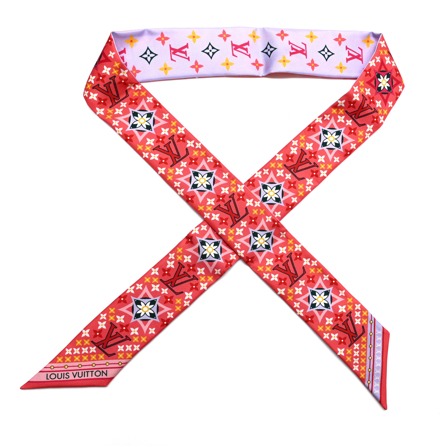 [VIPセール] Fendi Pink/Red Silk Monogram Bandeau Scarf Fendi Pink/Red Silk Monogram Bandeau Scarf | Yoogi's Closet