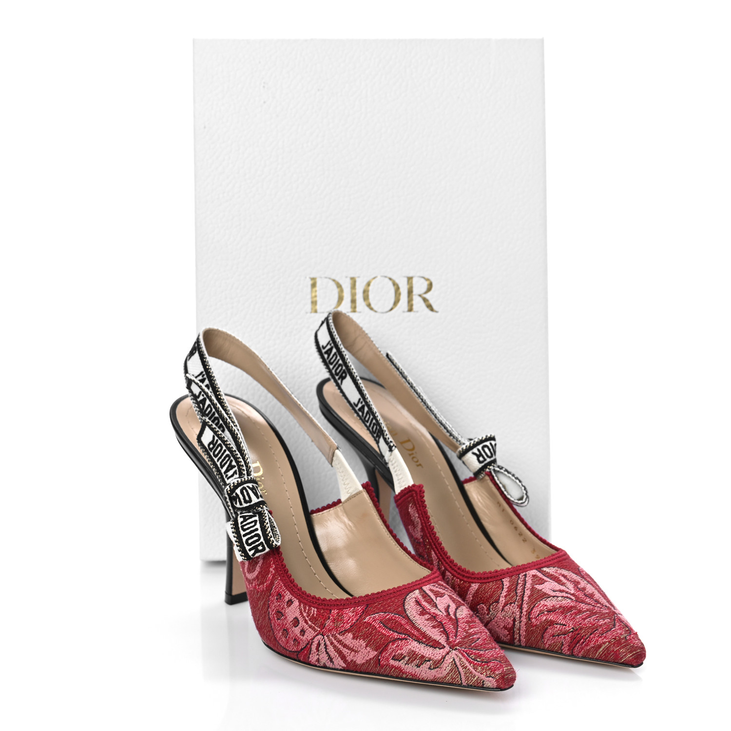 CHRISTIAN DIOR Brocade Lurex Ribbon Embroidered J'Adior