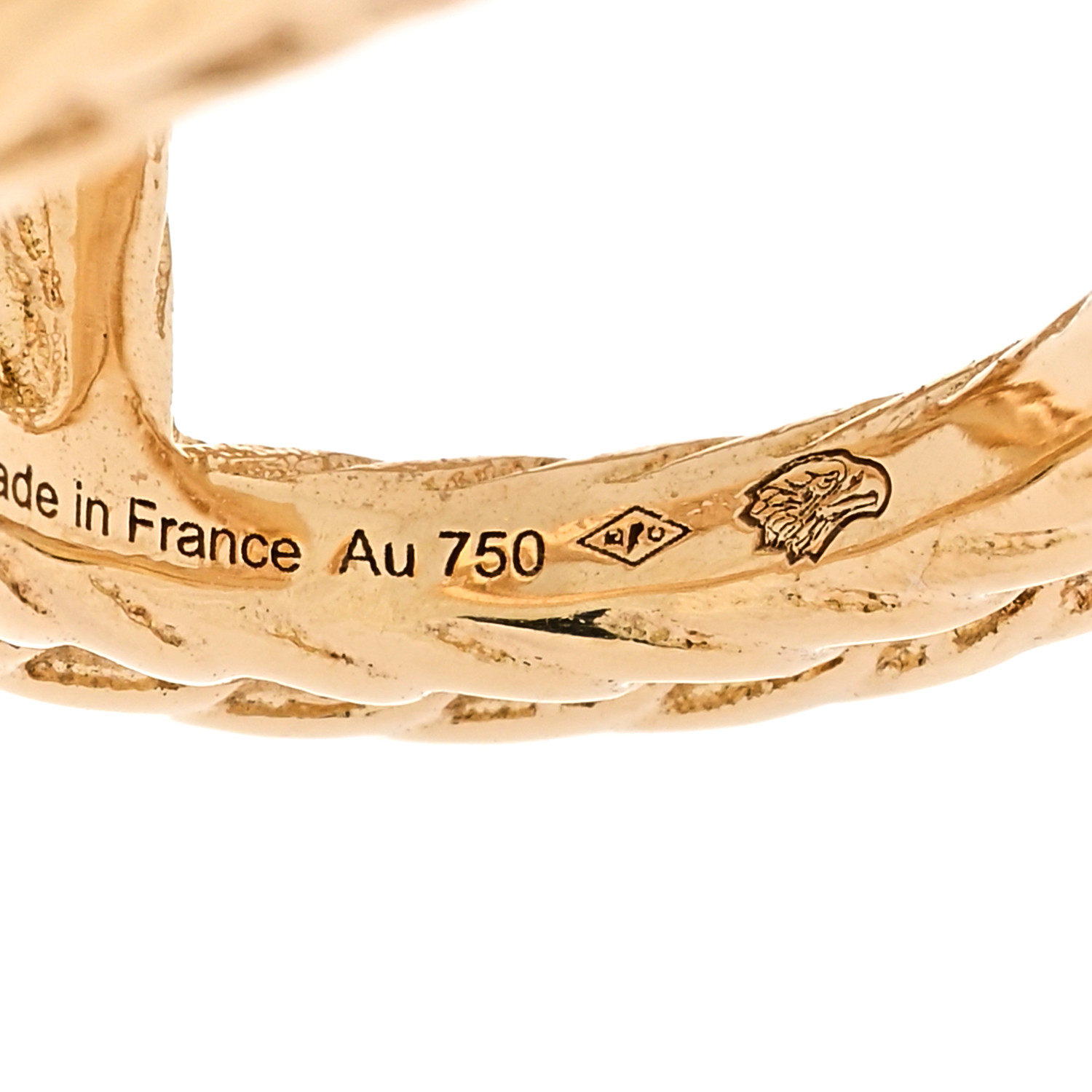 存在感あるゴールドHermesChaine d’ancre Danae PMリング Chaine d'ancre Danae ring, medium model | Hermès USA