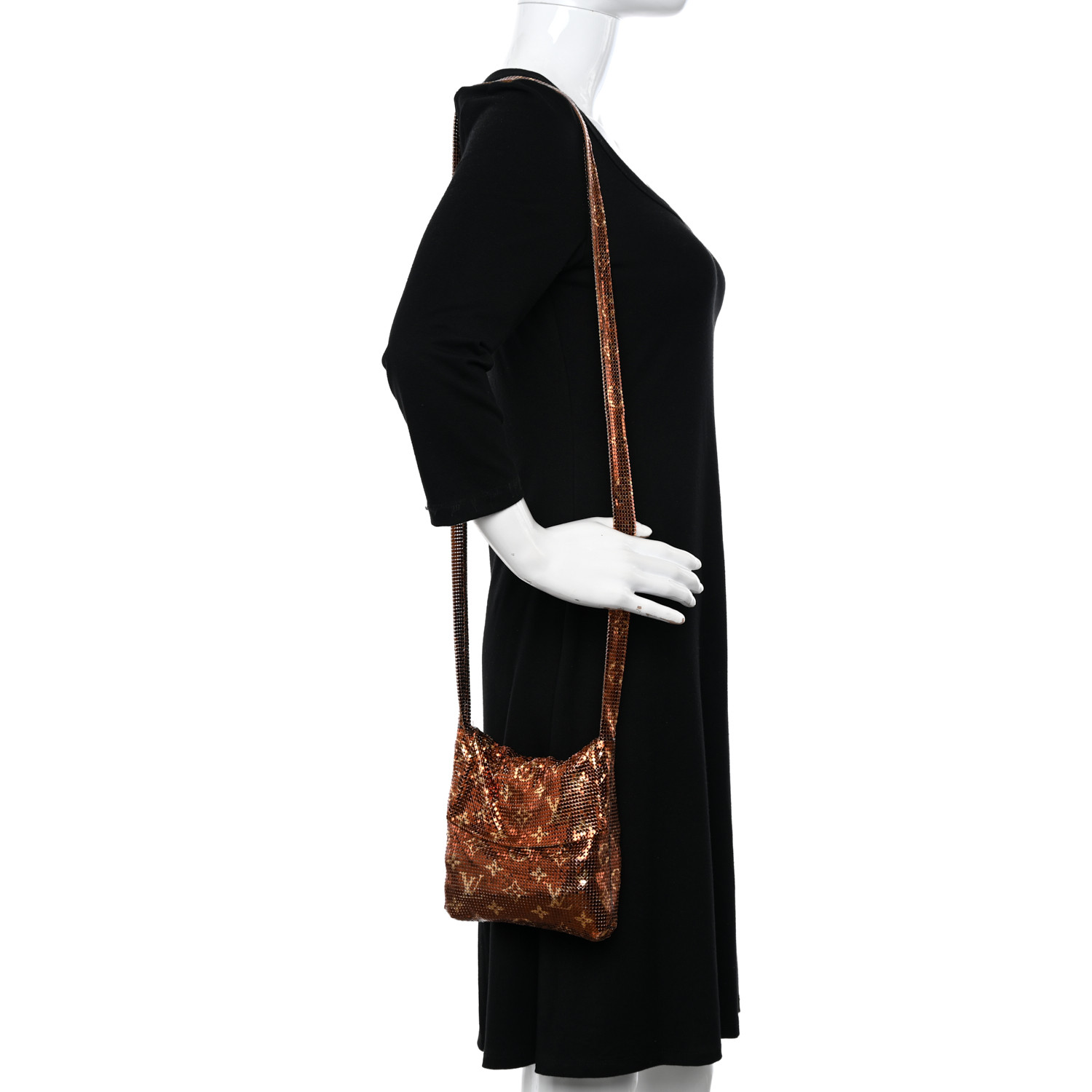 LOUIS VUITTON Monogram Mesh Metal Frances 1433550 | FASHIONPHILE 