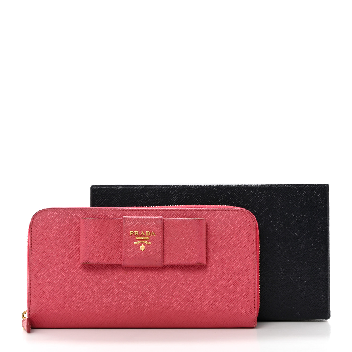 PRADA 長財布 SAFFIANO FIOCCO AUTHENTIC PRADA Saffiano Fiocco Bow Continental Wallet