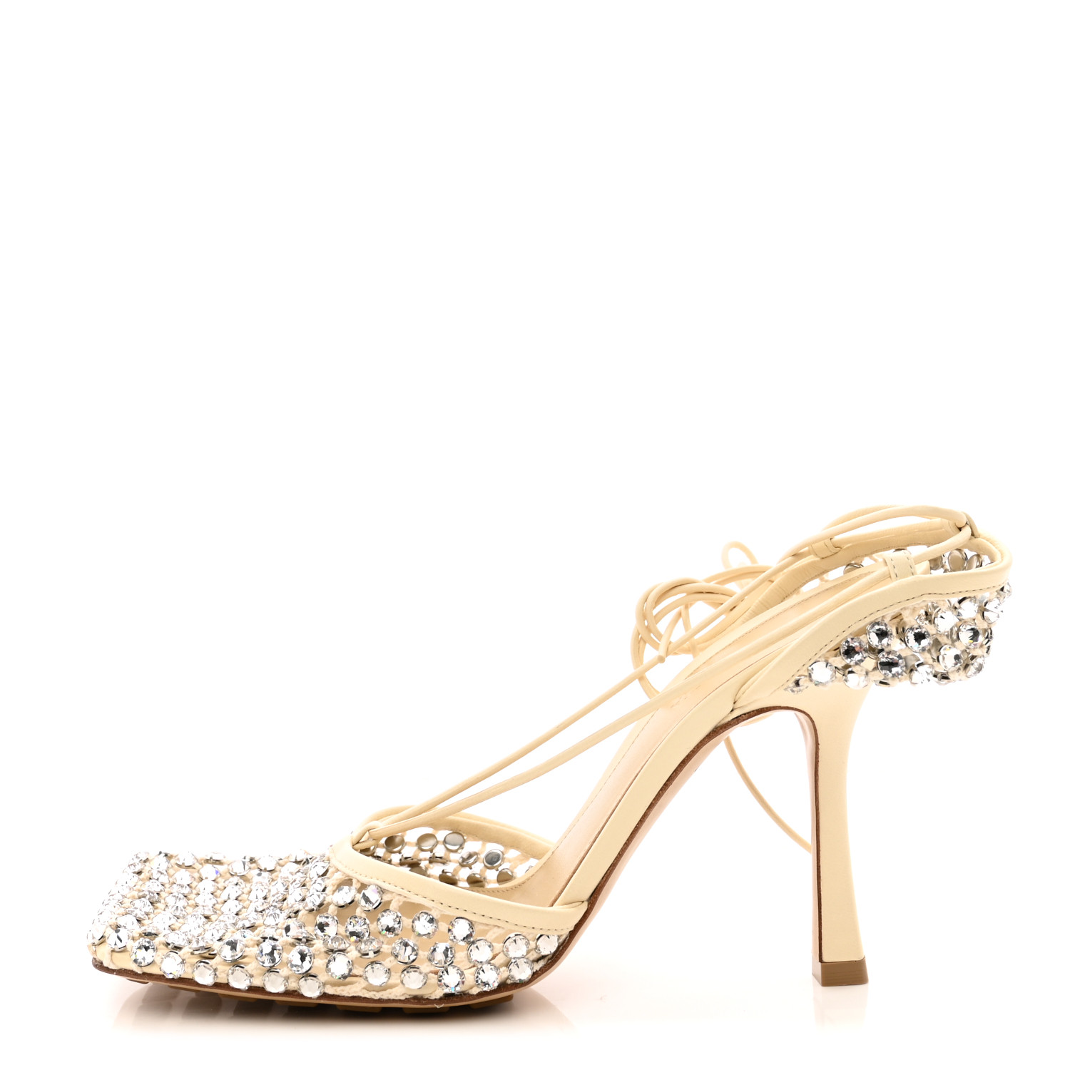 【関税&送料込】Bottega Veneta Crystal-Embellished Mesh And BOTTEGA VENETA Mesh Nappa Crystal Embellished Sparkle