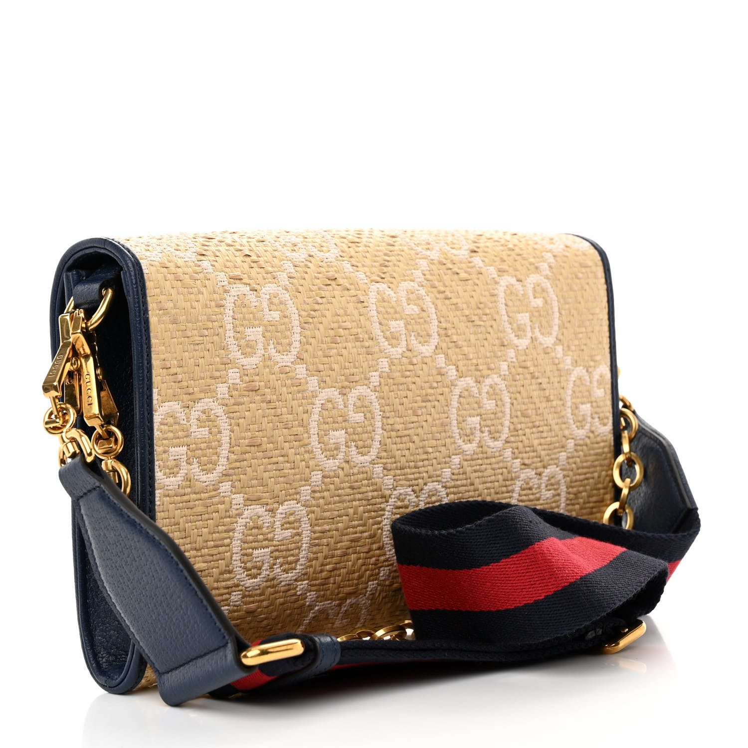 ショルダーバッグ・ポシェット Horsebit 1955 Blue Raffia Shoulder Bag Gucci Horsebit 1955 Blue Raffia Shoulder Bag For Sale at 1stDibs