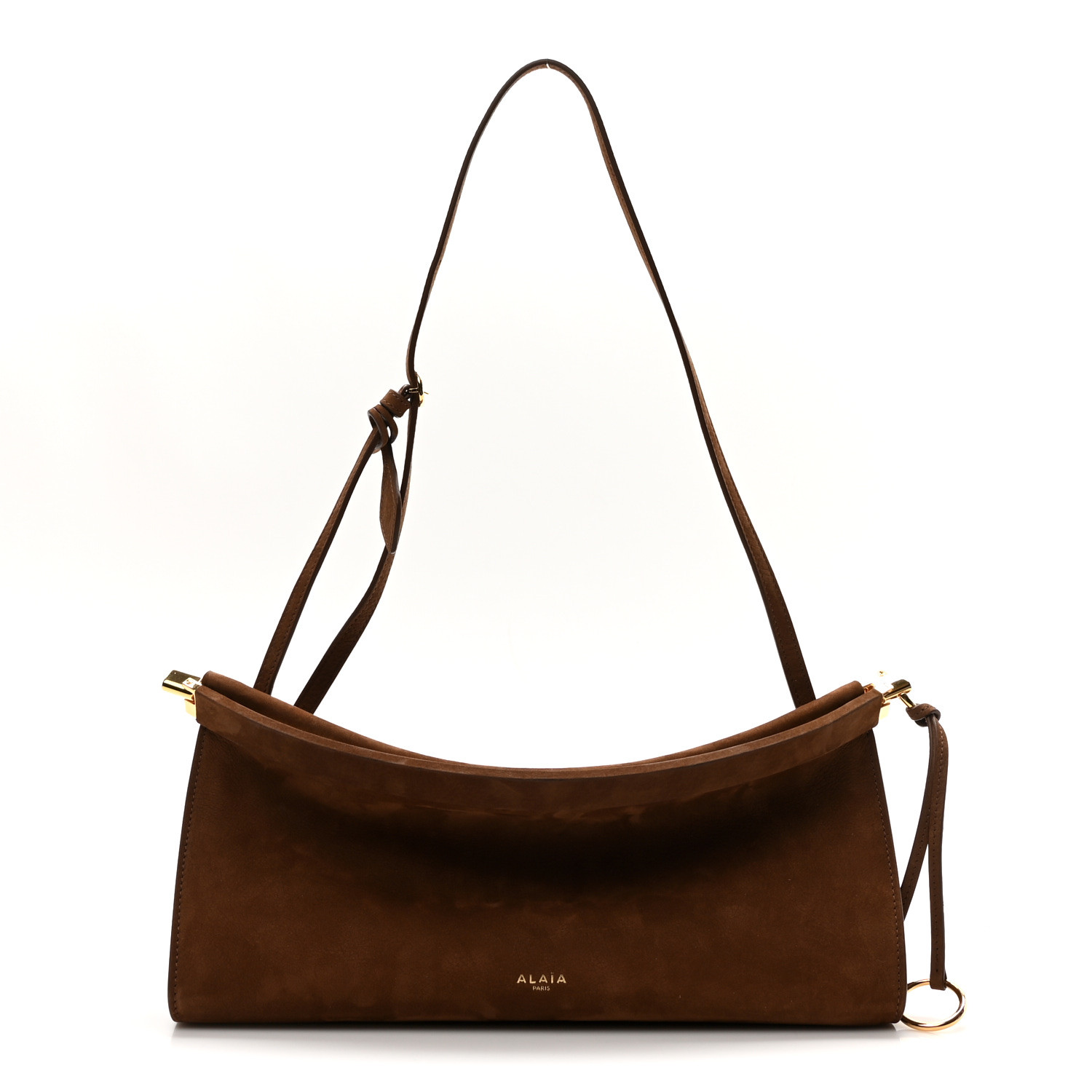 【ALAIA直営店】SAC LE CLICK EAST WEST SMALL EN NUBUCK ALAÏA BLACK LE CLICK EAST WEST SMALL BAG IN NUBUCK |ALAÏA US