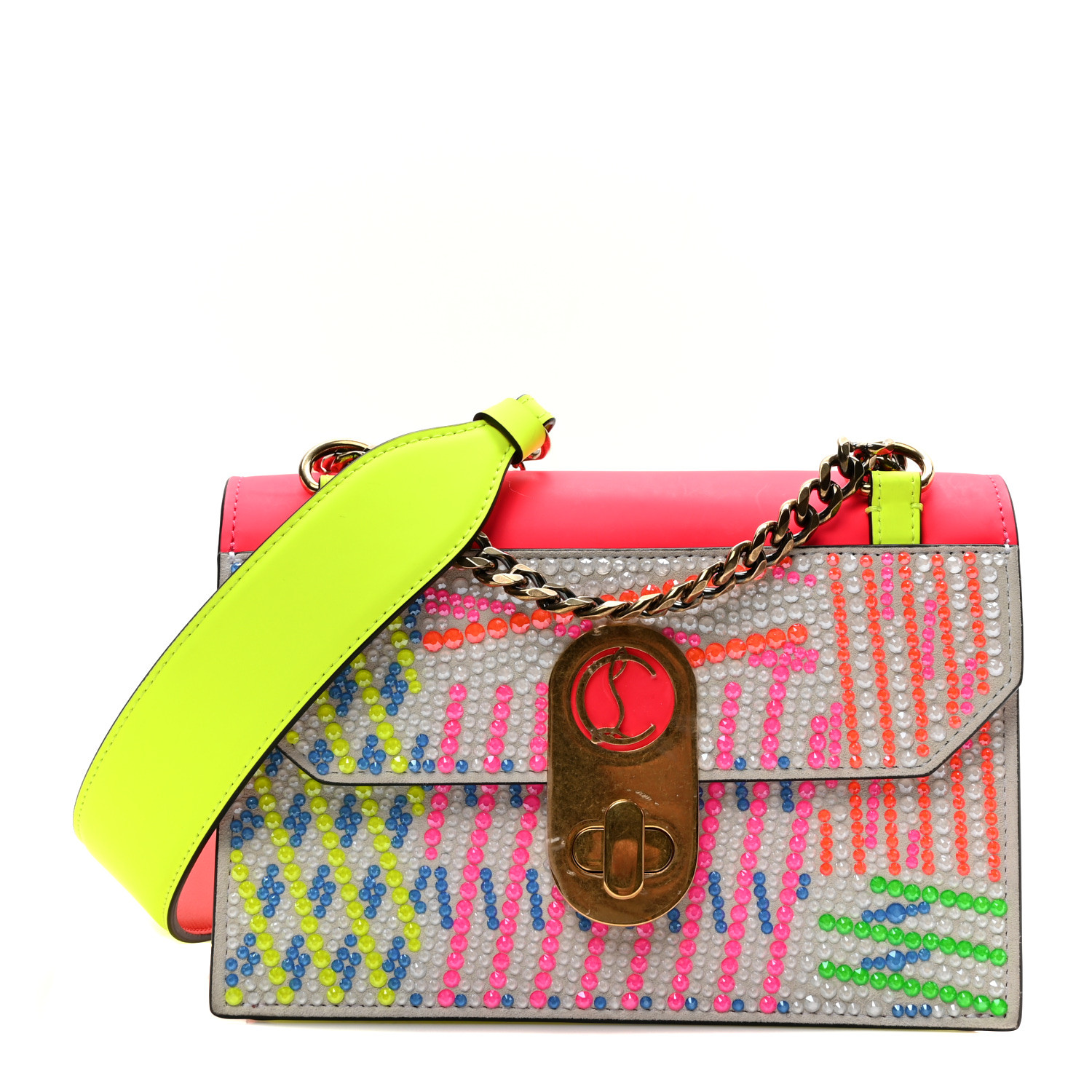 残りわずか【Christian Louboutin】ウエストポーチ マルチカラー Paloma mini - トップハンドルバッグ - レザー - マルチカラー