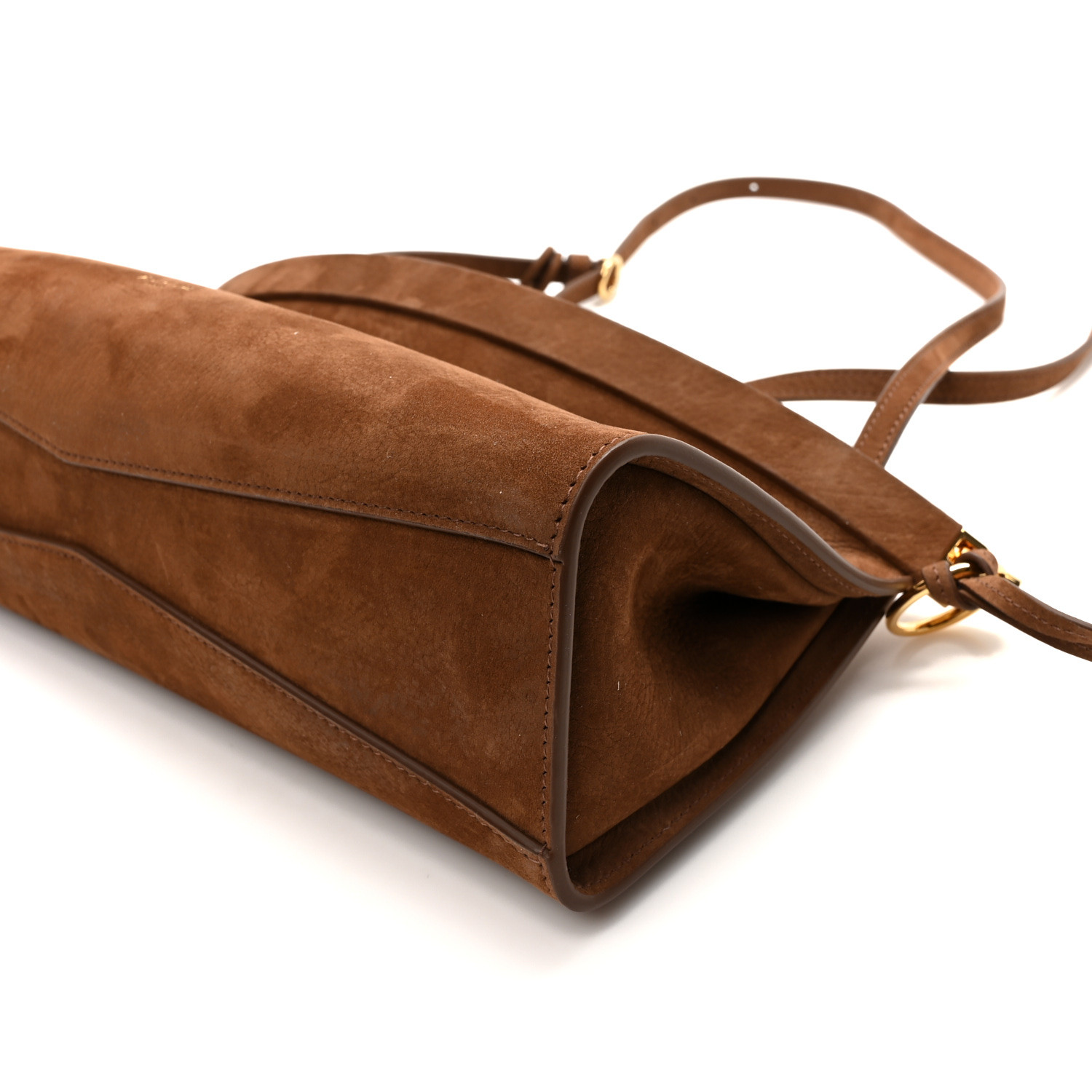 【ALAIA直営店】SAC LE CLICK EAST WEST MEDIUM EN NUBUCK ALAÏA DARK BROWN LE CLICK EAST WEST MEDIUM BAG IN NUBUCK