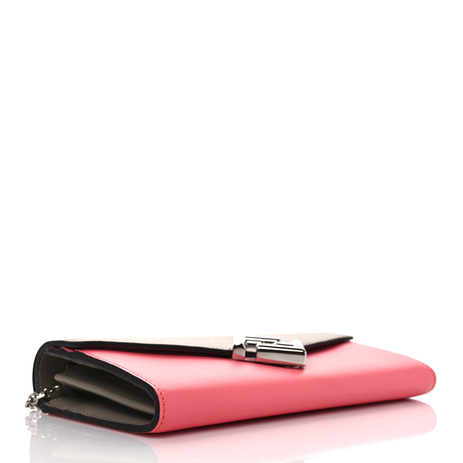 FENDI Vitello King Cruise FF Diamonds Continental Envelope