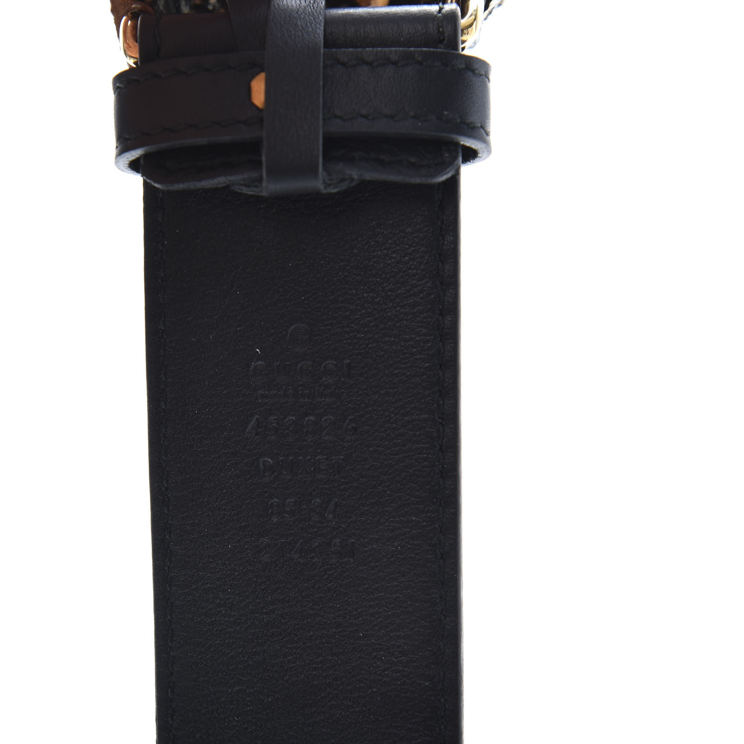 GUCCI クリスタルバックル ブラックベルト GUCCI クリスタルバックル ブラックベルト