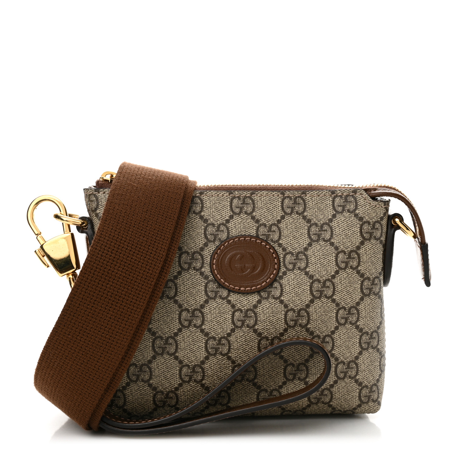 GUCCI GG Supreme Monogram Azalea Calfskin Small Retro