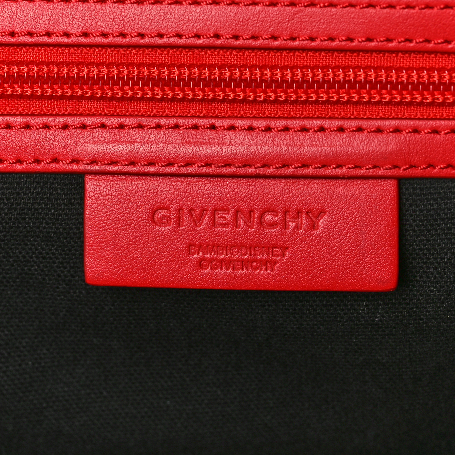 GIVENCHY ナノバックパック GIVENCHY Nylon Bambi Print Nano Backpack Red 1385739