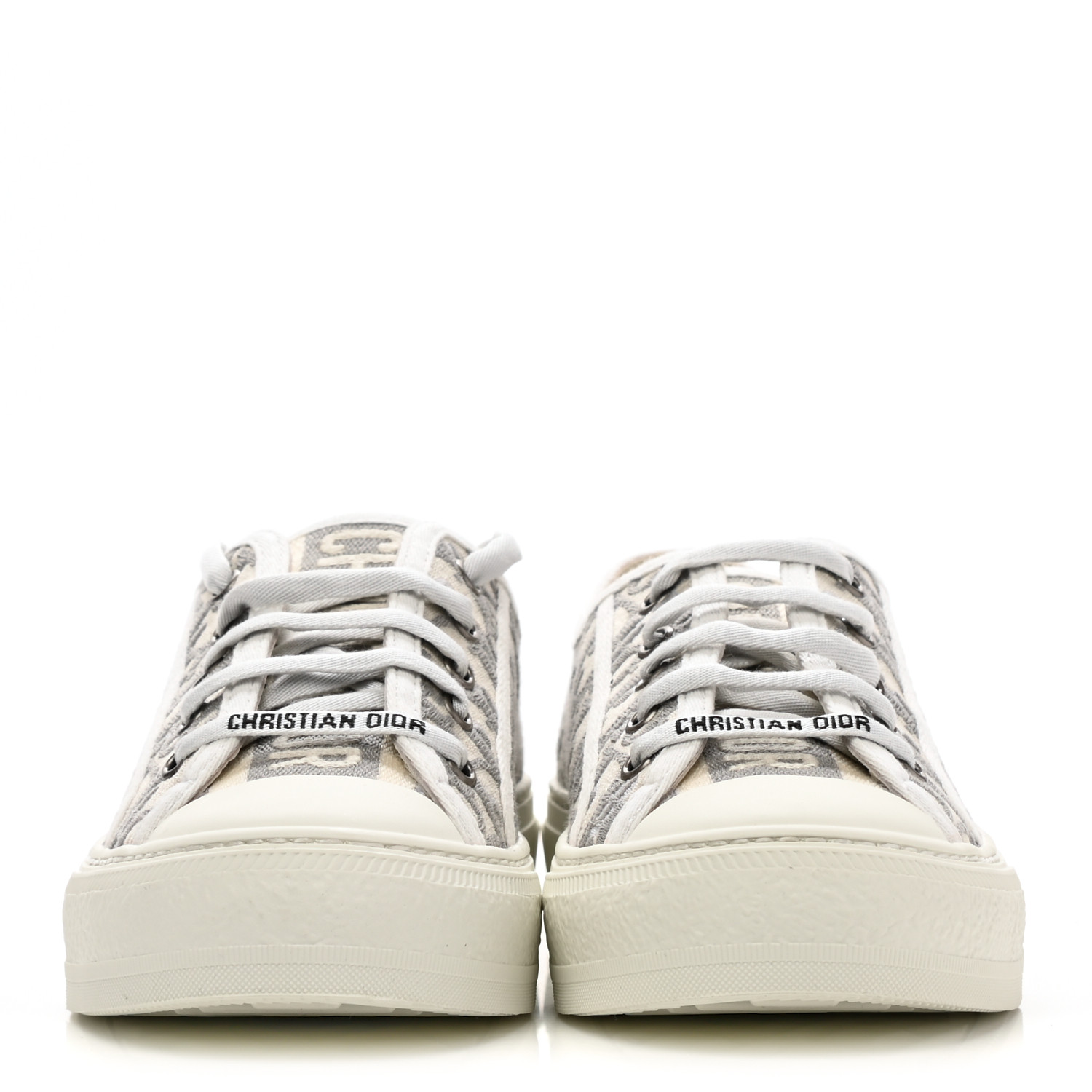 クリスチャンディオール CHRISTIAN DIOR Canvas Lurex Embroidered Dway Flat Slide