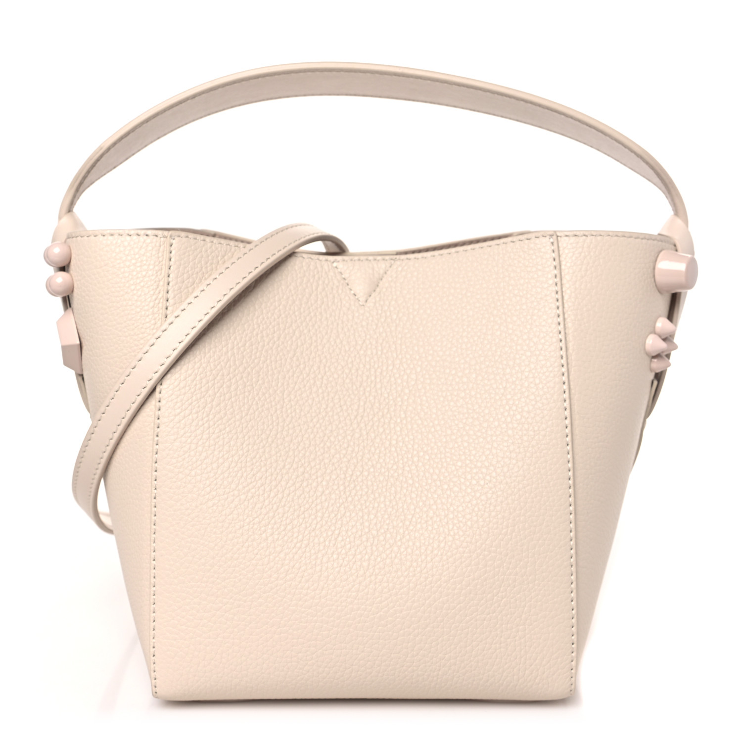 CHRISTIAN LOUBOUTIN Calfskin Spiked Mini Cabachic Mini