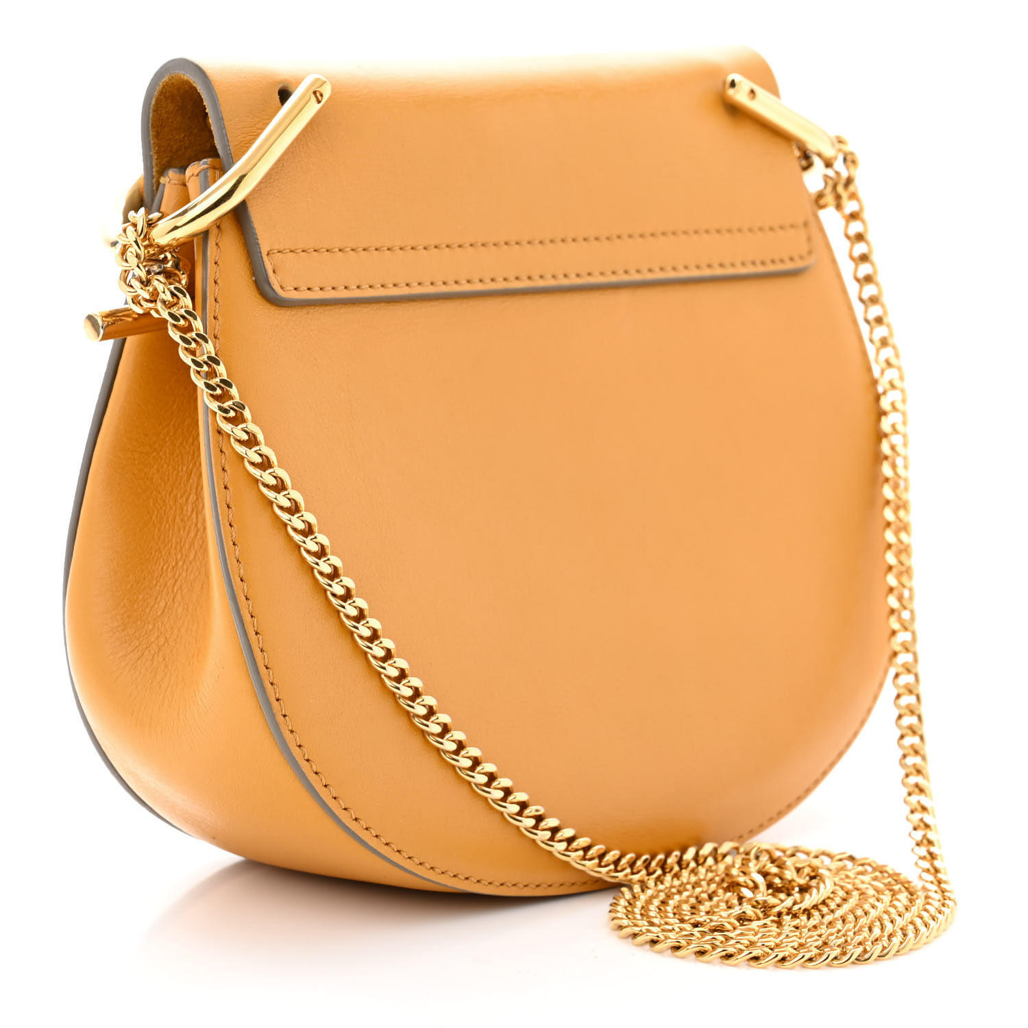 CHLOE Suede Smooth Calfskin Mini Drew Shoulder Bag Dark