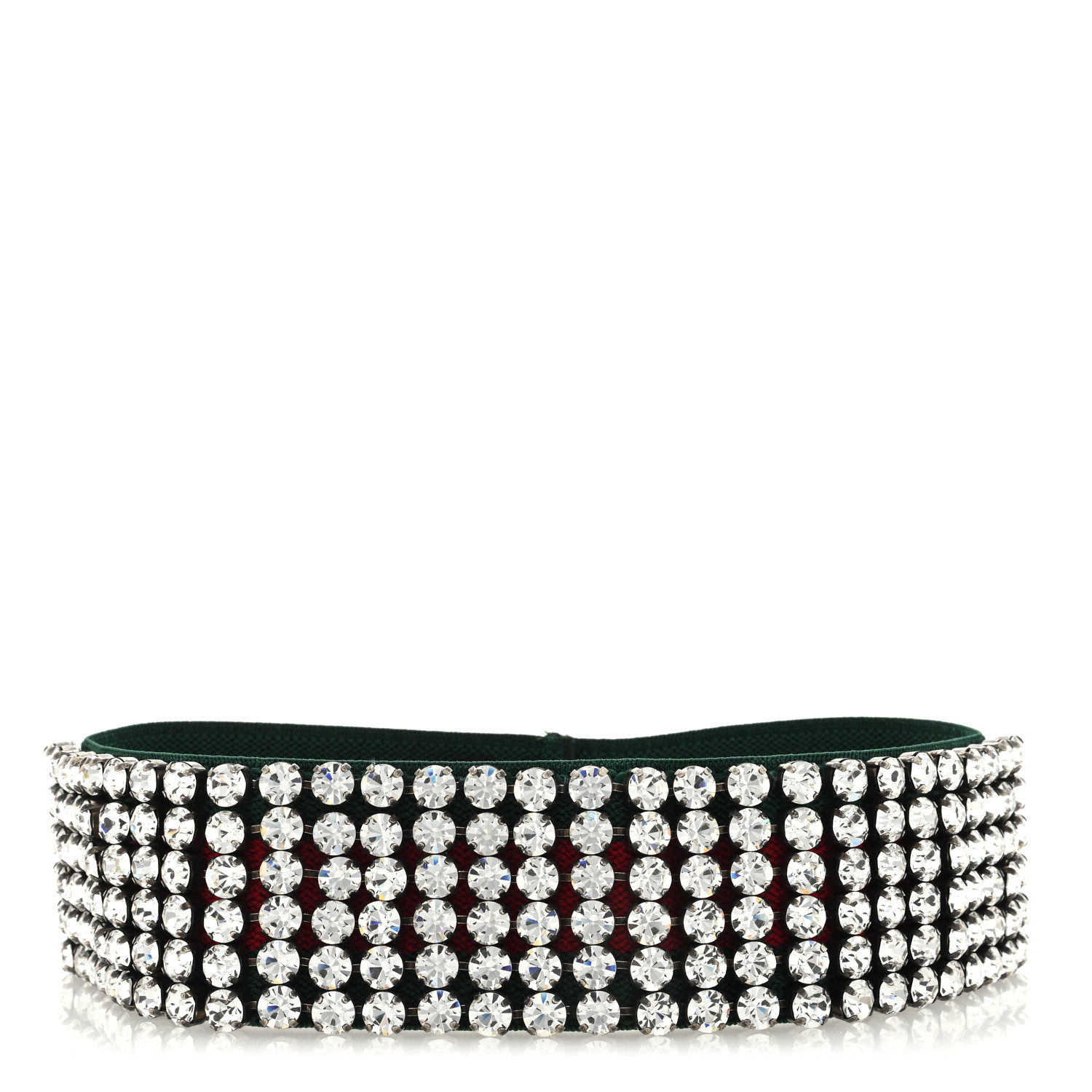 ヘアアクセサリー Gucci Crystal Embellished Fishnet Shawl Gucci GG Canvas crystal-embellished scrunchie Gucci