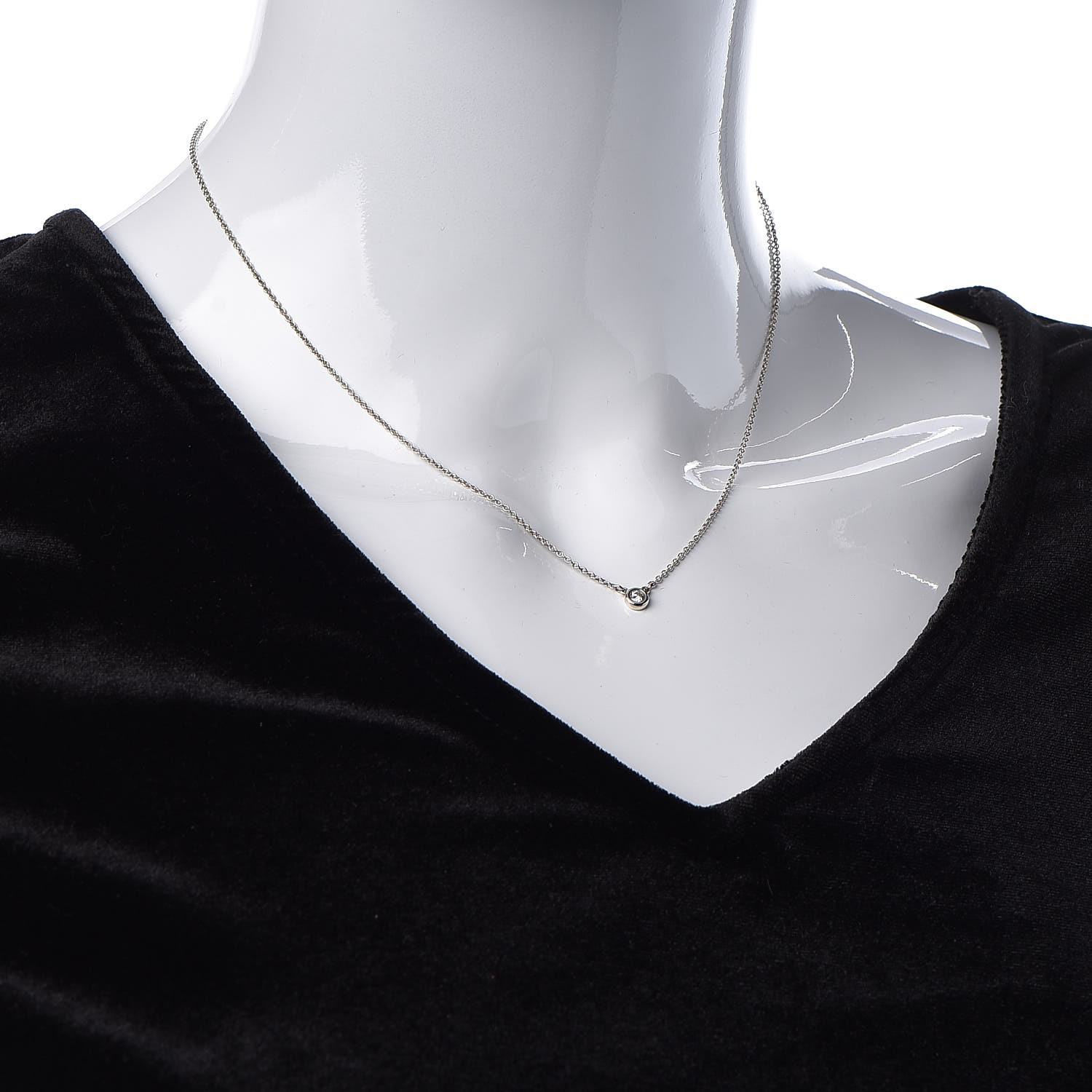 TIFFANY Sterling Silver Diamond .10ct 