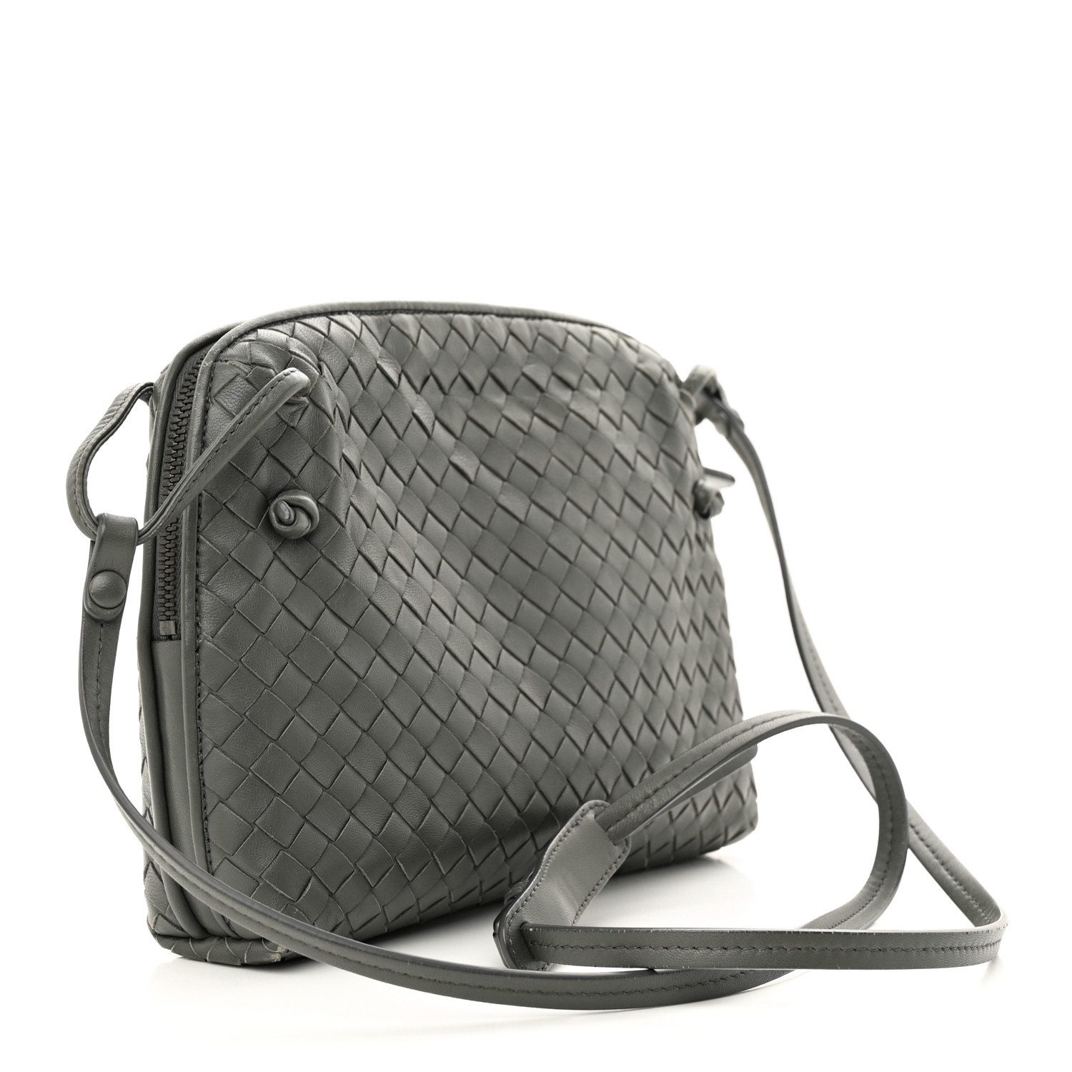 BOTTEGA VENETA Nappa Intrecciato Nodini Crossbody Messenger