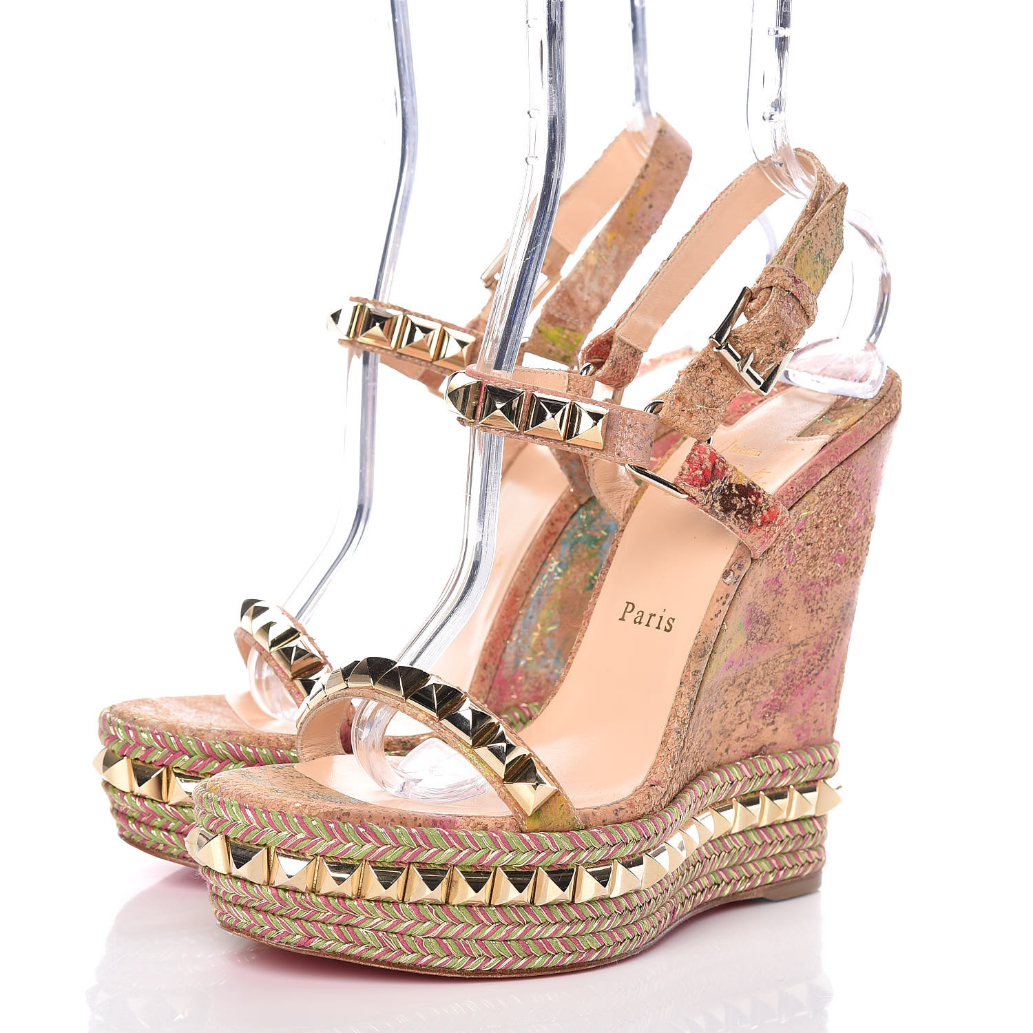 ルブタン Cataclou 140 cork blooming CHRISTIAN LOUBOUTIN Cork Bloom Print Cataclou 140 Wedge