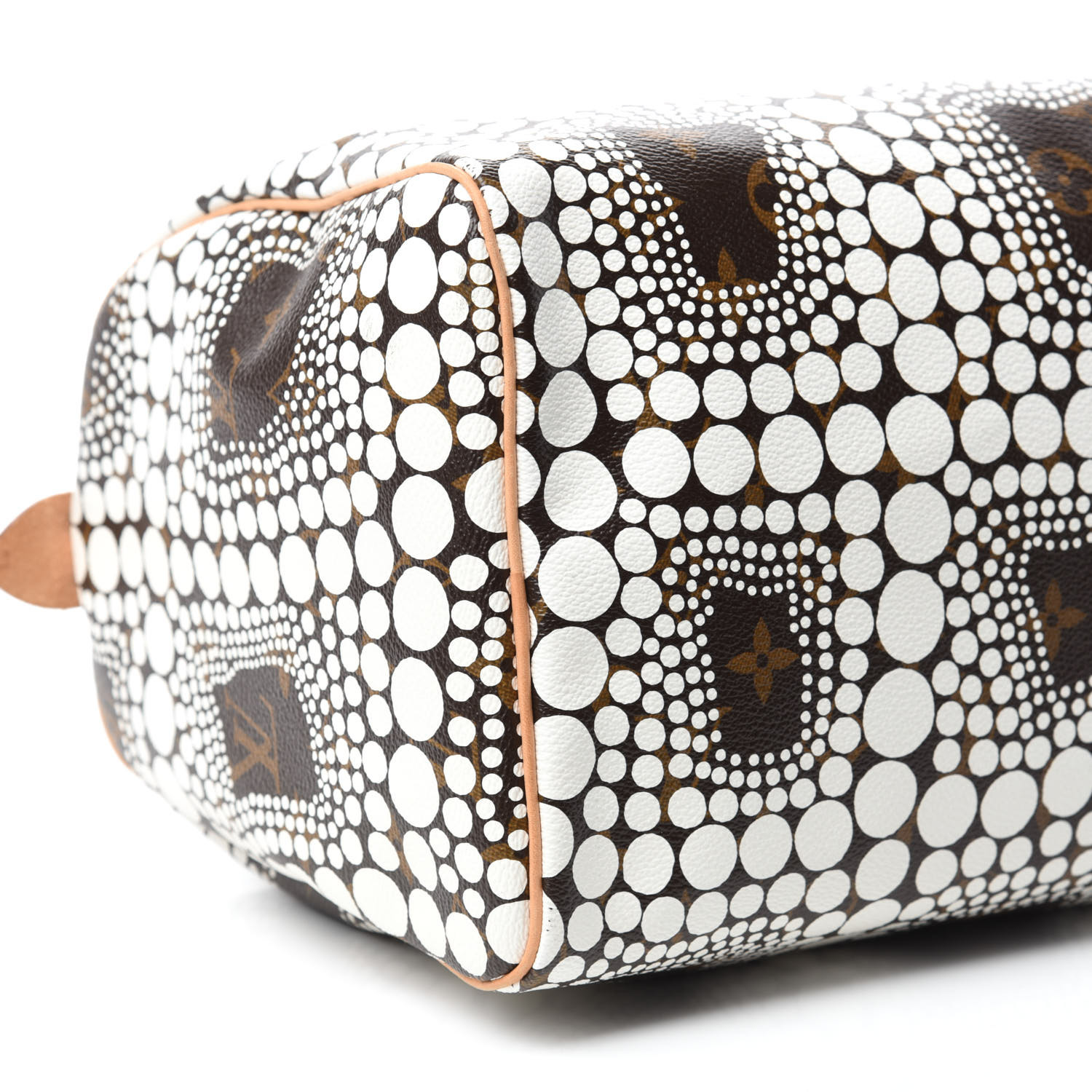 LOUIS VUITTON Monogram Kusama Town Speedy 30 White 1090769