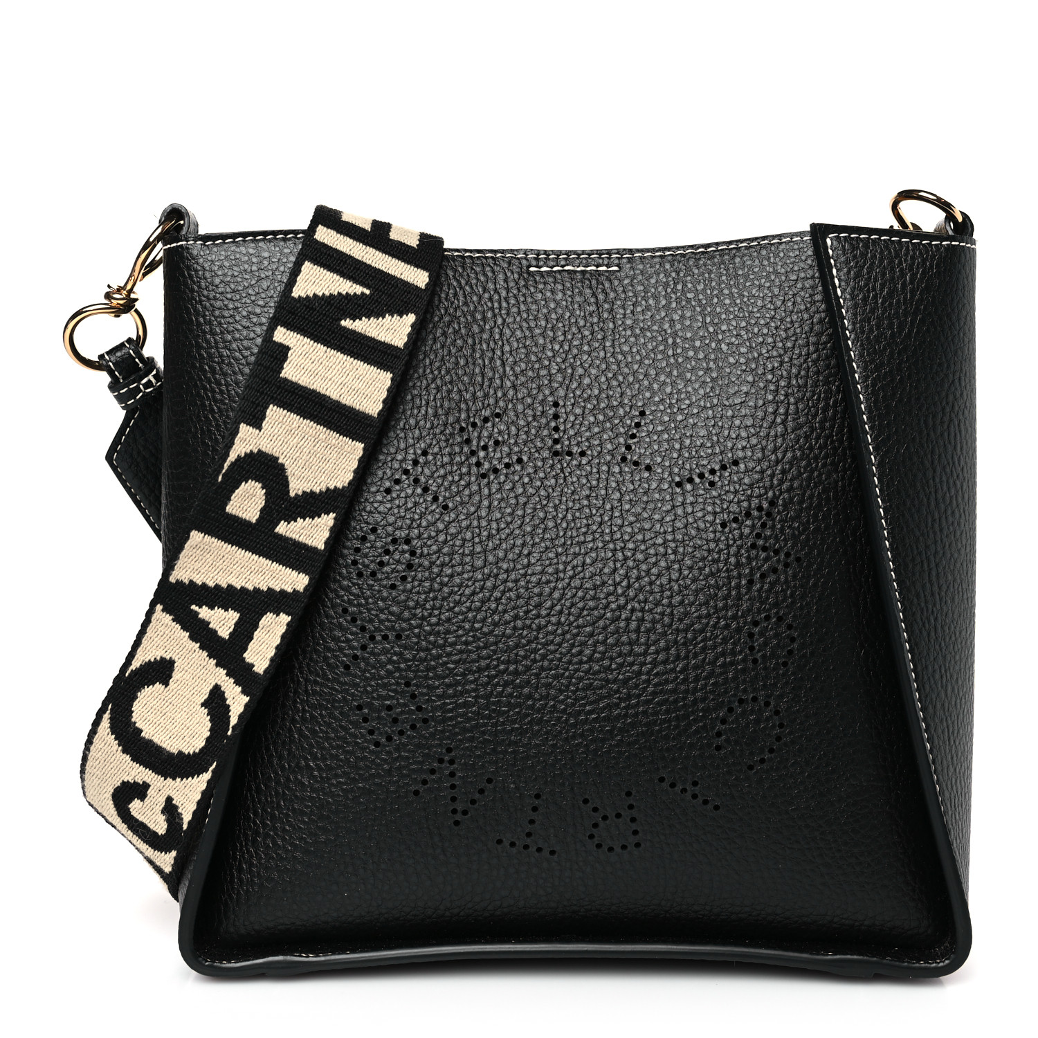 STELLA MCCARTNEY Eco Alter Nappa Perforated Logo Mini