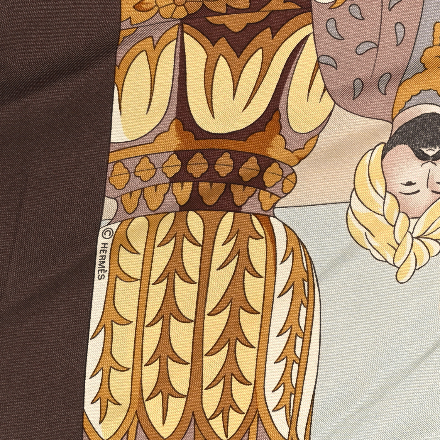 ”Splendeur des sultans“ HERMES Silk Splendeur Des Maharajas Scarf 90 1367875