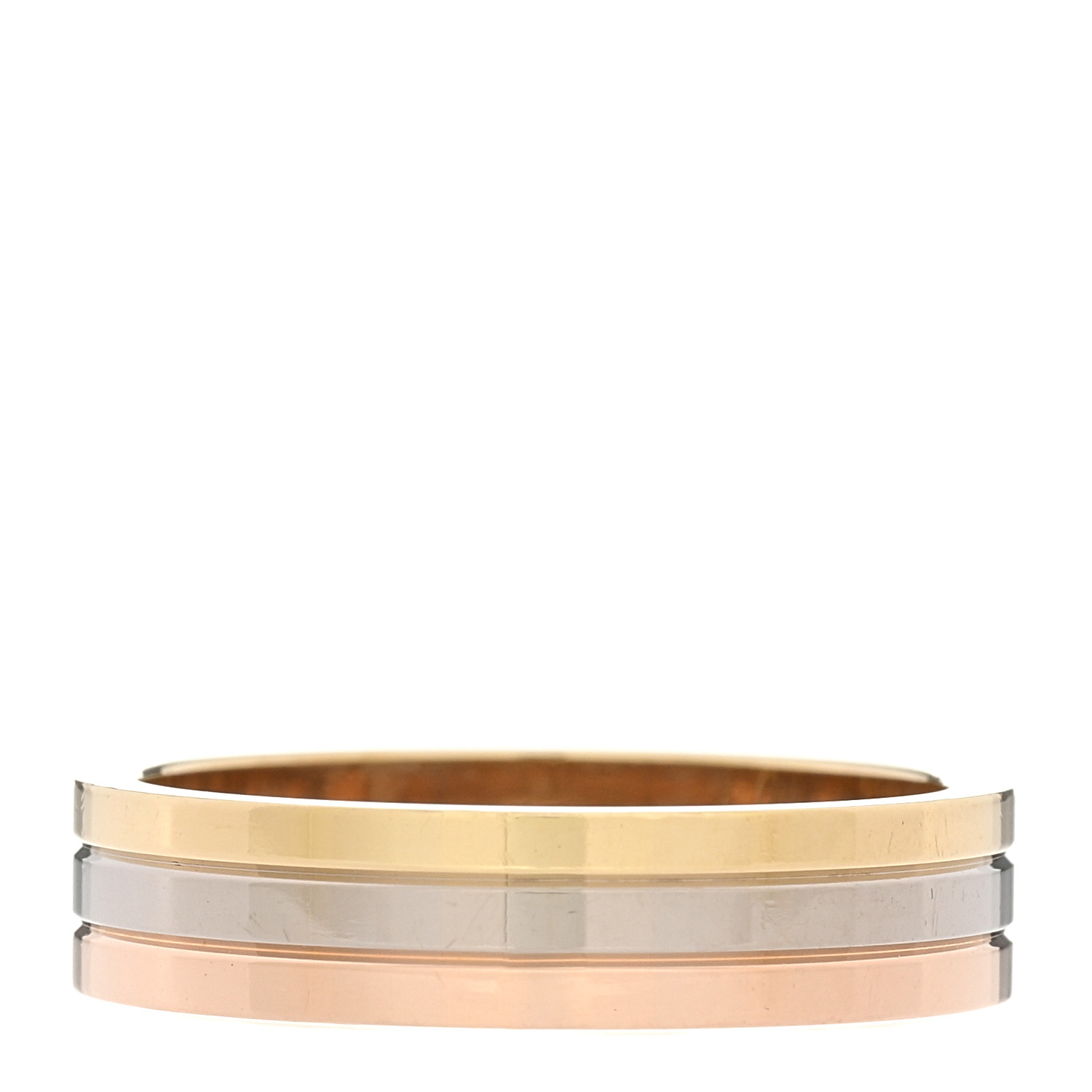 CARTIER 18K Pink White Yellow Gold 4.8mm Vendome Louis