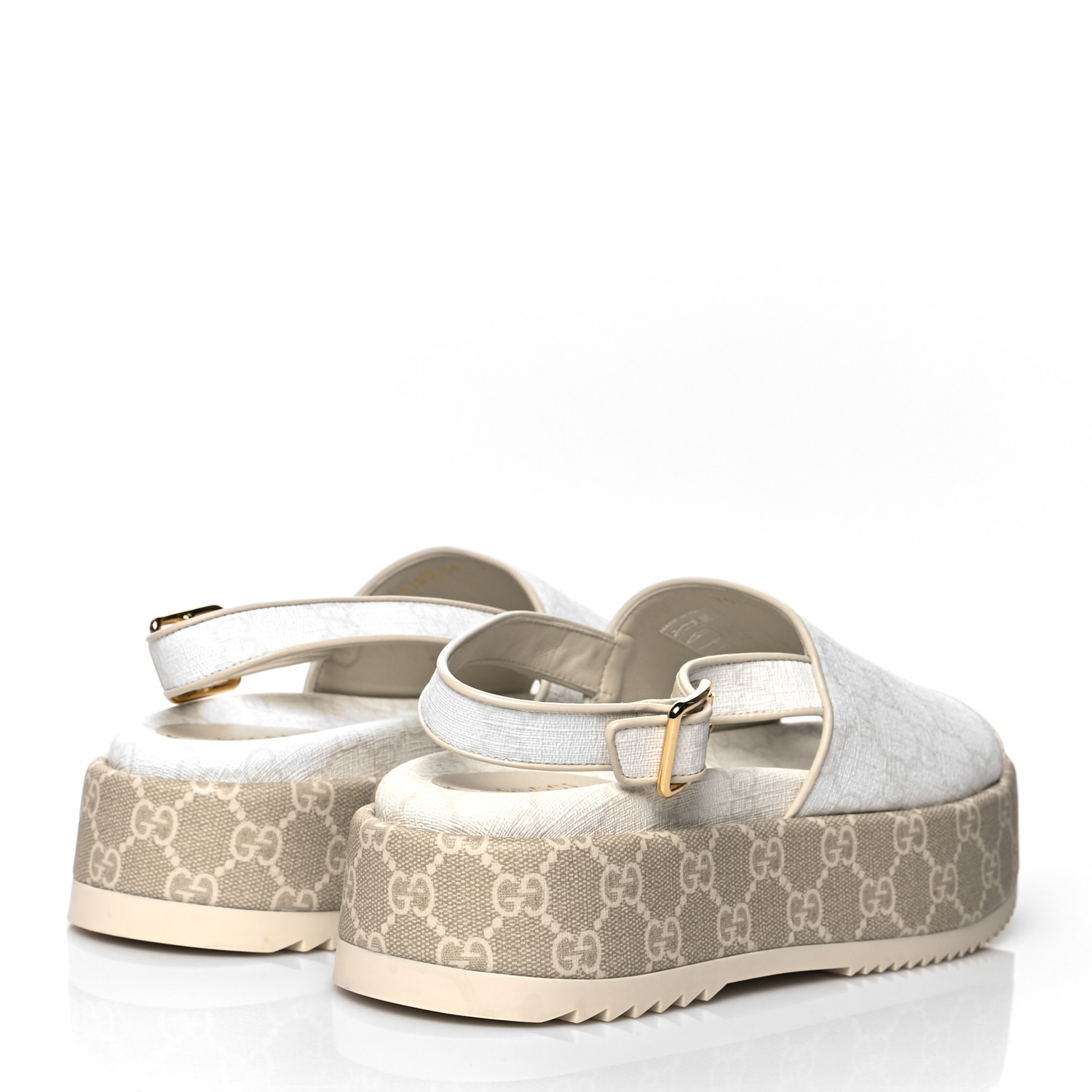 GUCCI GG Supreme Monogram Granada Kid Angelina Platform 35mm