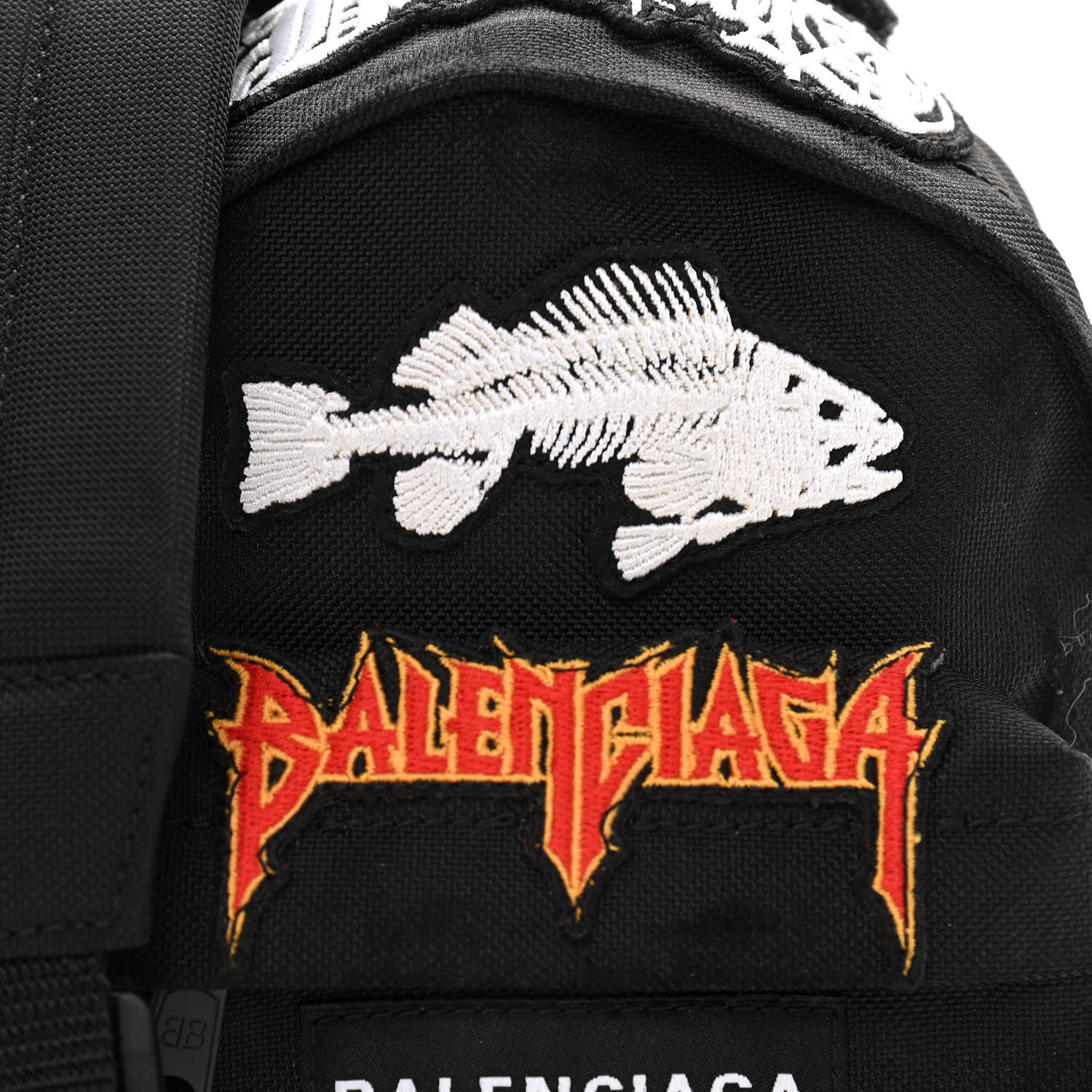 BALENCIAGA Recycled Casual Nylon Patches Mini Explorer