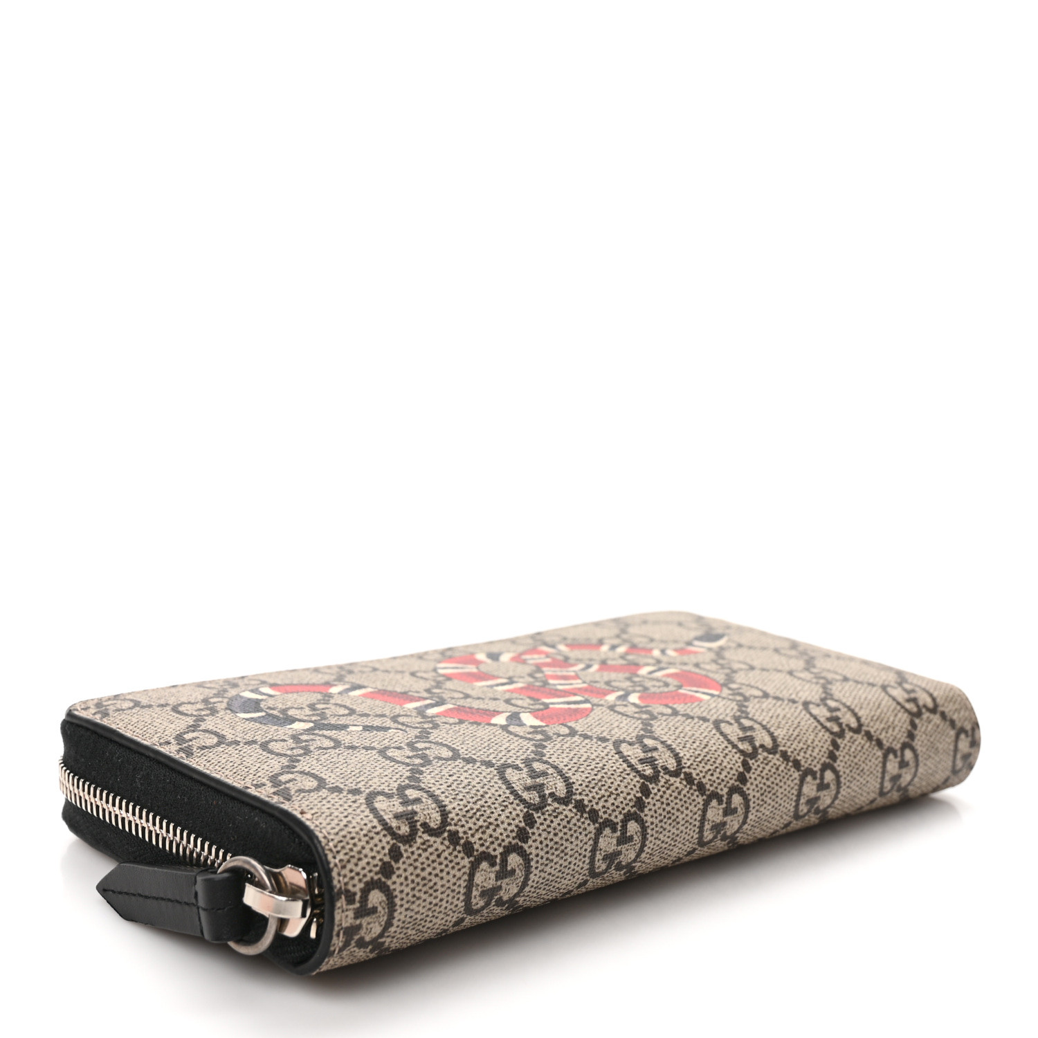 小物 GUCCI Kingsnake Print Zip Around Wallet Kingsnake print bi-fold wallet in GG Supreme | GUCCI® CA