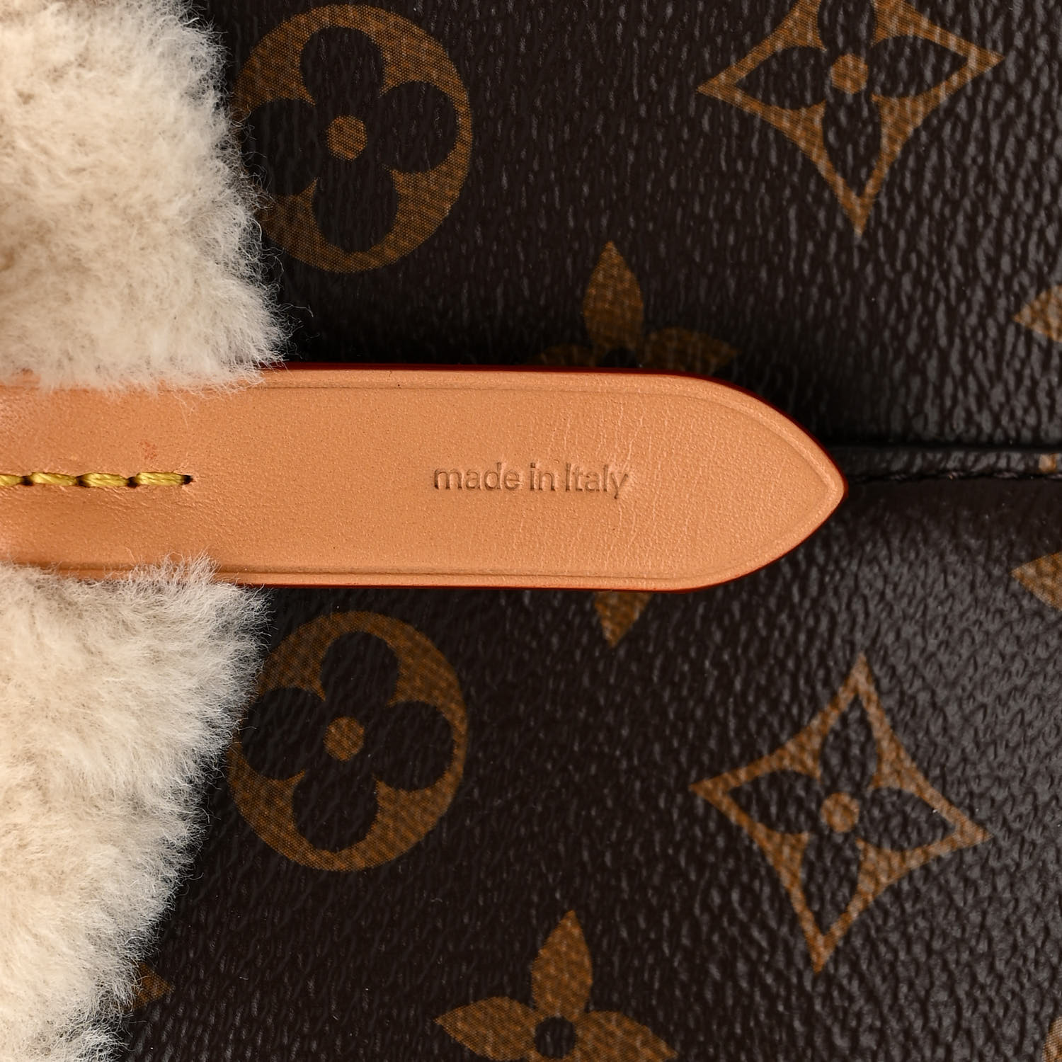LOUIS VUITTON Monogram Shearling Cozygram Neonoe BB 1336235
