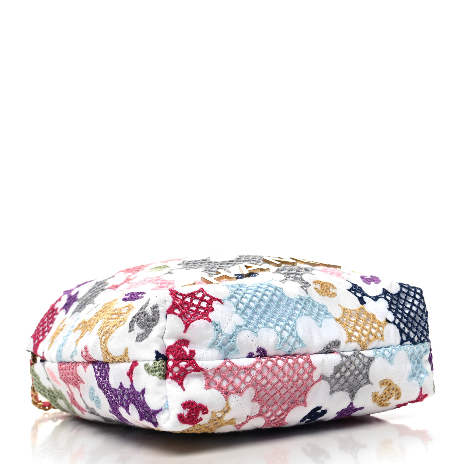CHANEL Lace Patchwork Mini Chanel 22 Multicolor 1404755