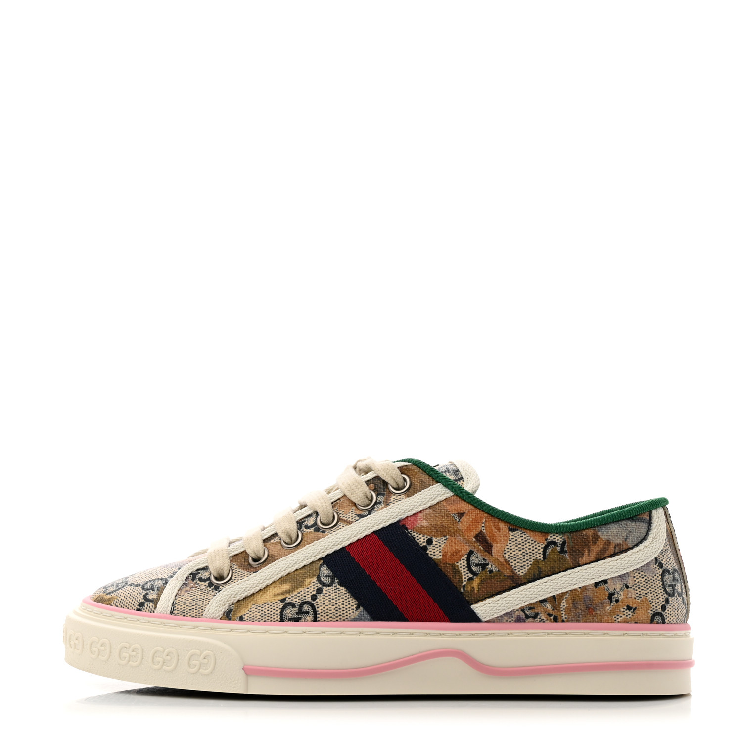 GUCCI GG Supreme Monogram Water Flora Web Womens 1977 Tennis