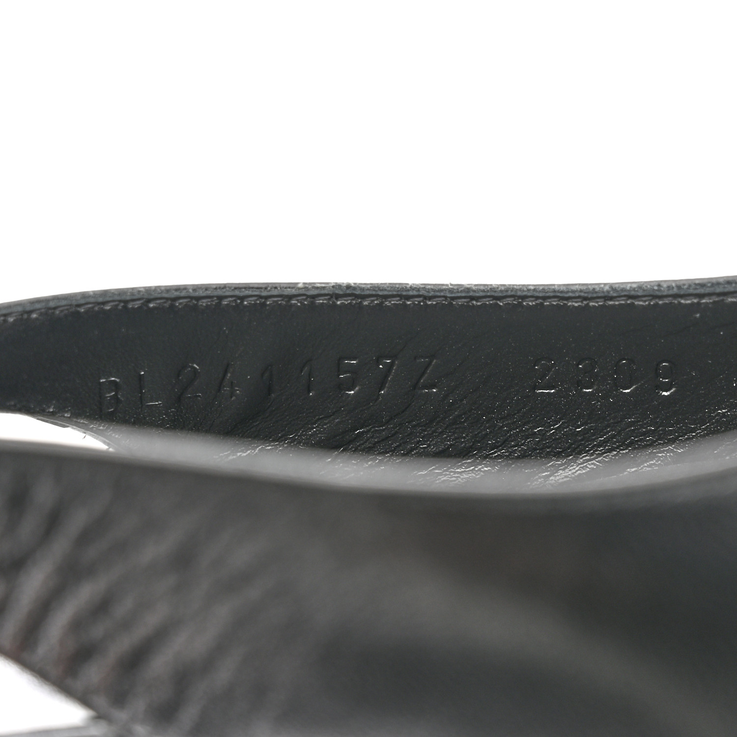 HERMES Goatskin Innocente Slingback Mules 39 Black 1401285