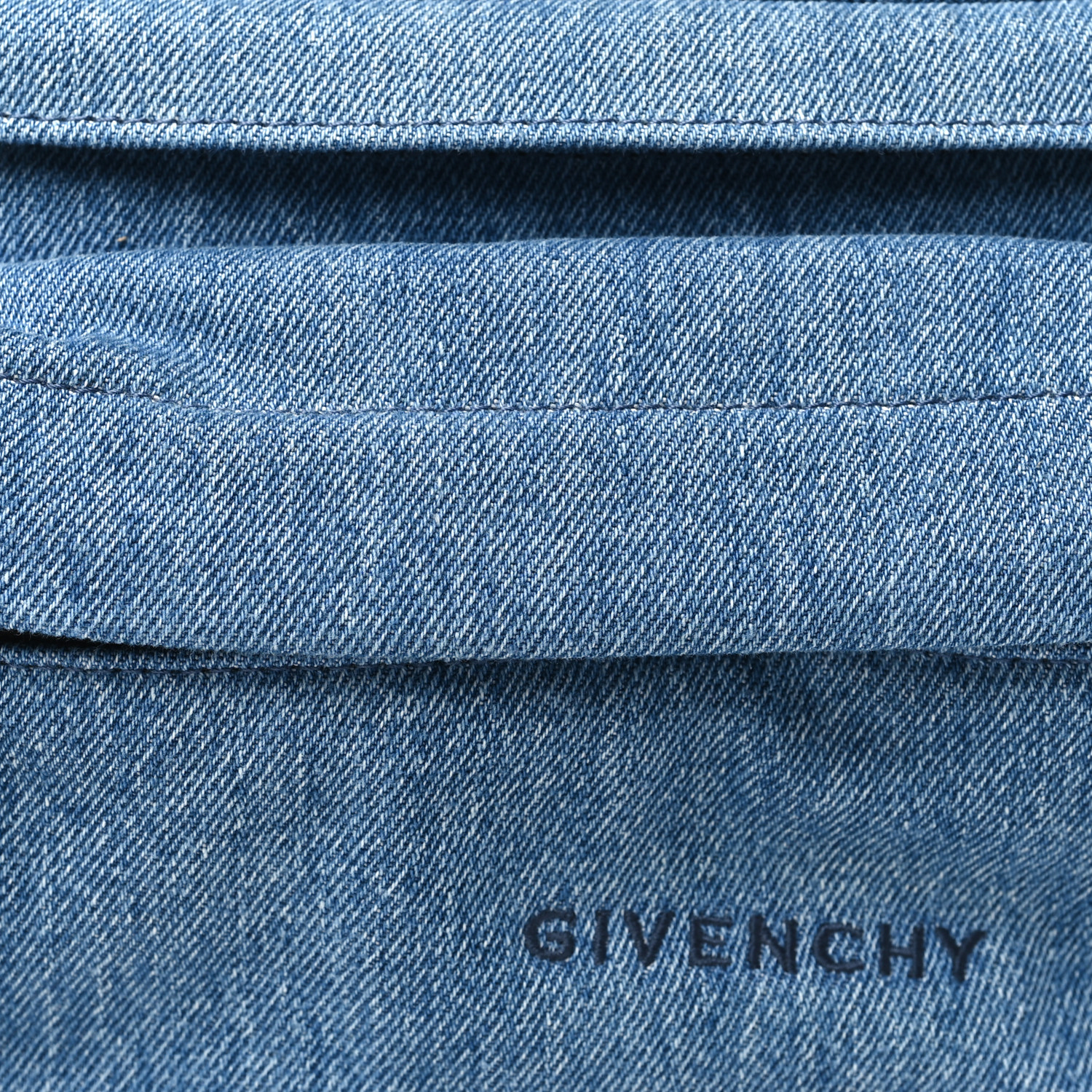 GIVENCHY Essential U Denim Belt Bag Light Blue 1539343