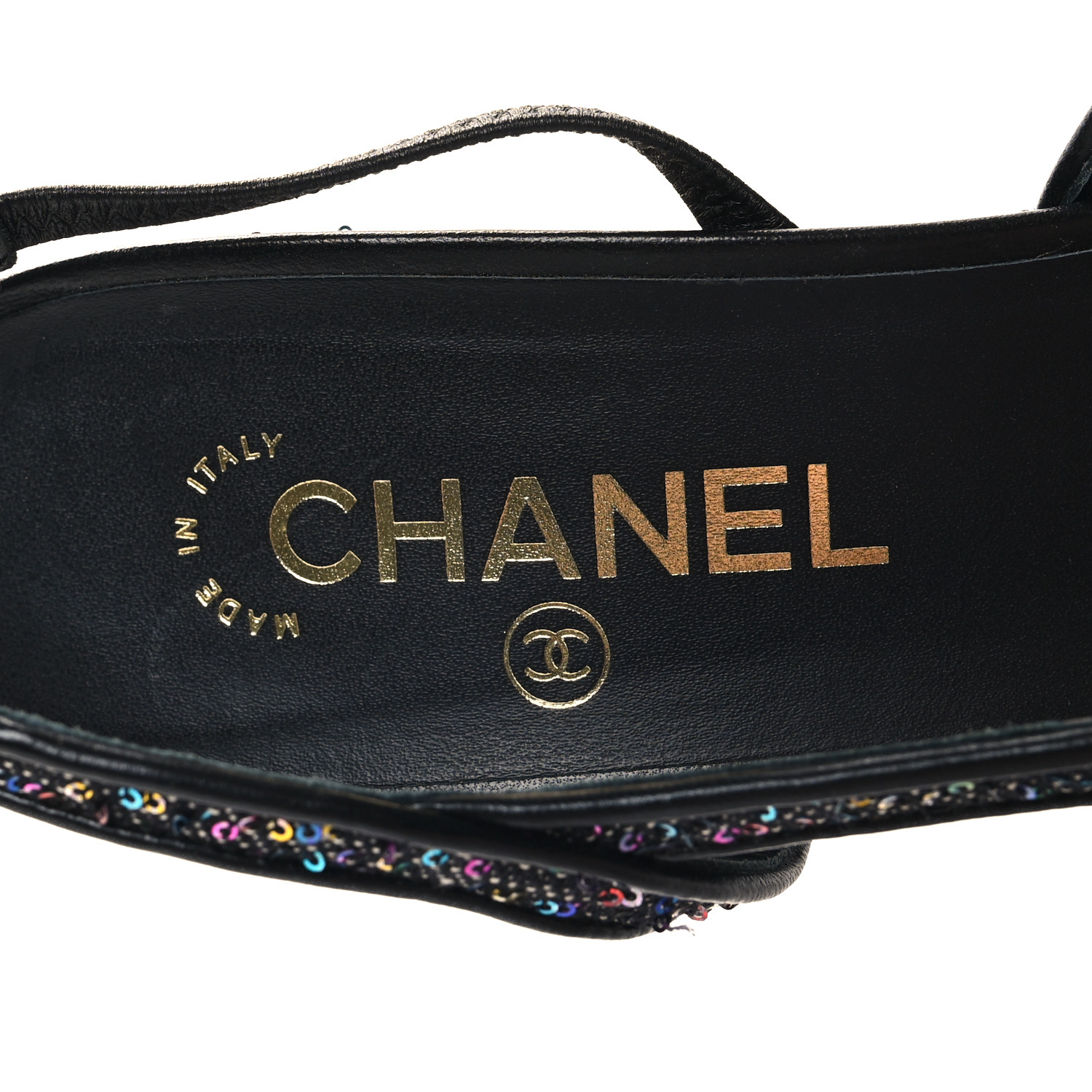 【指先のロゴがオシャレ♡】CHANEL グローブ CHANEL Glitter Grosgrain Cap Toe CC Slingback Pumps 41.5