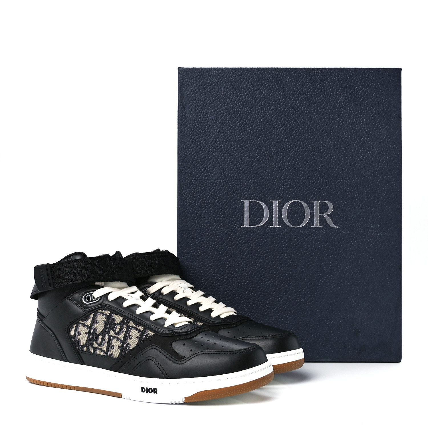 スニーカー B57 Smooth Scarf Skin&Dior Oblique Jacquard Mid-Top Sneakers Dior B57 Mid Black / White Smooth Calfskin - Jun 2024