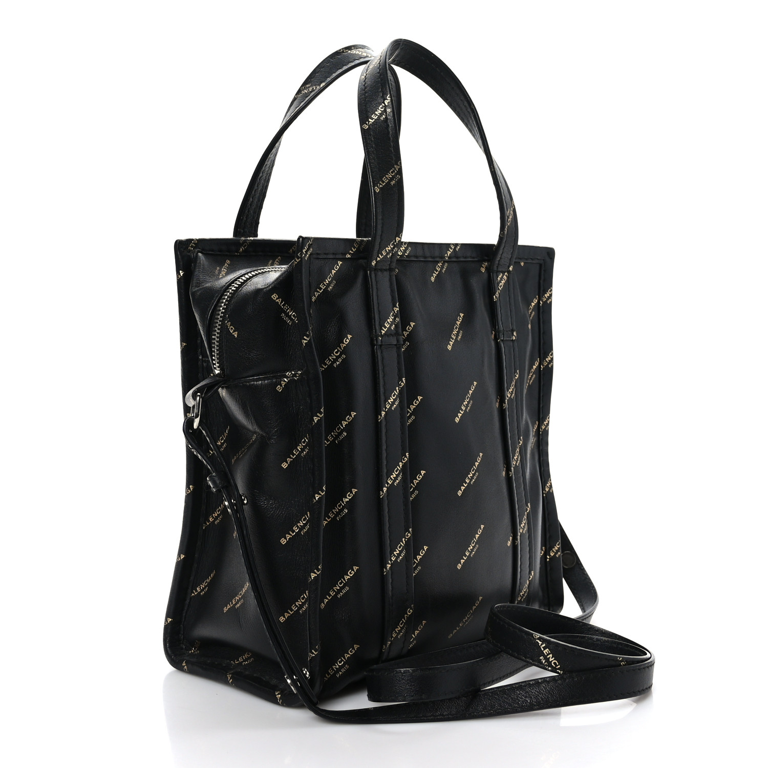 バッグ BALENCIAGA Small Bazar Shopper Balenciaga Black Leather Bazar Shopper Tote Bag | Yoogi's Closet