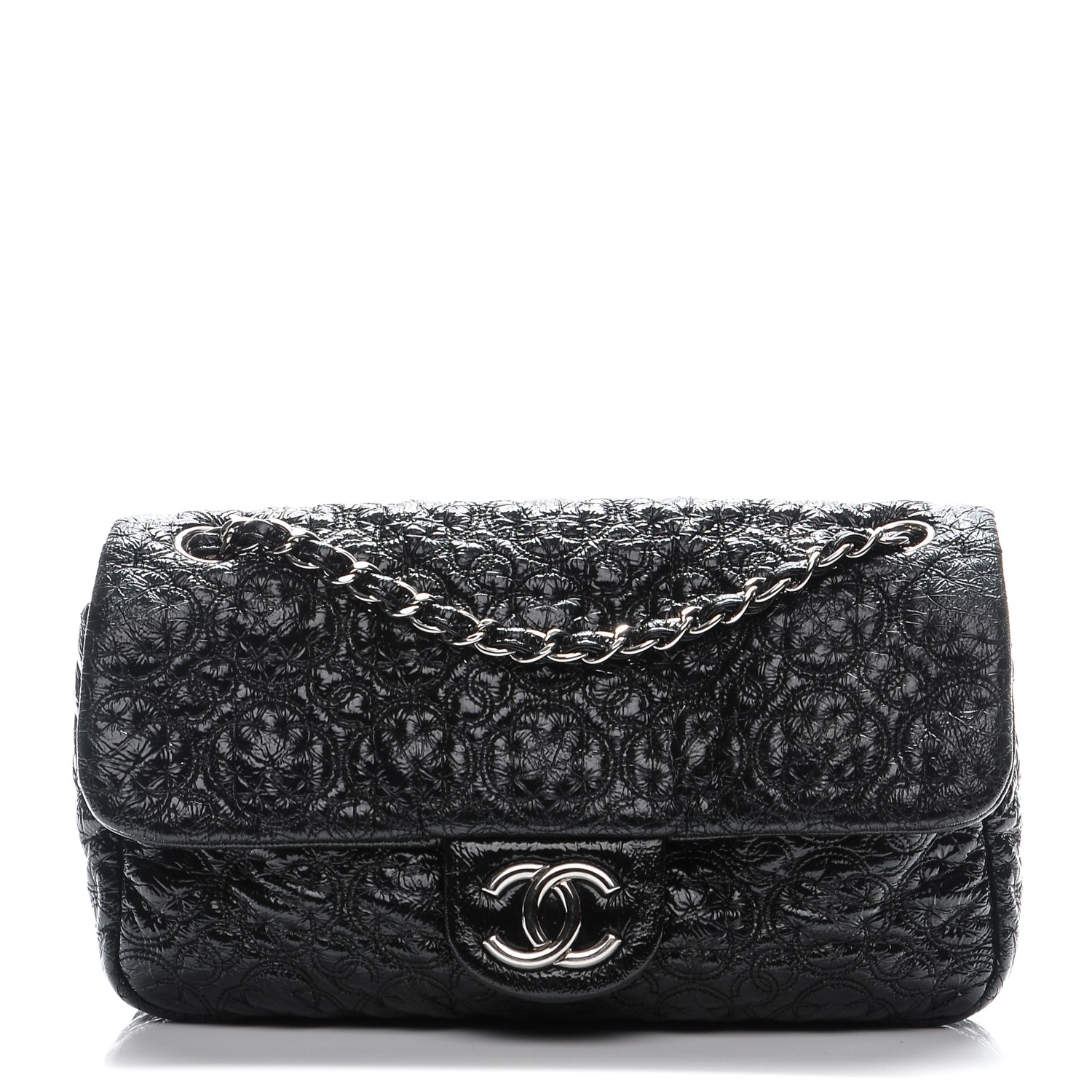 CHANEL Vinyl Rock In Moscow Single Flap Black 201826