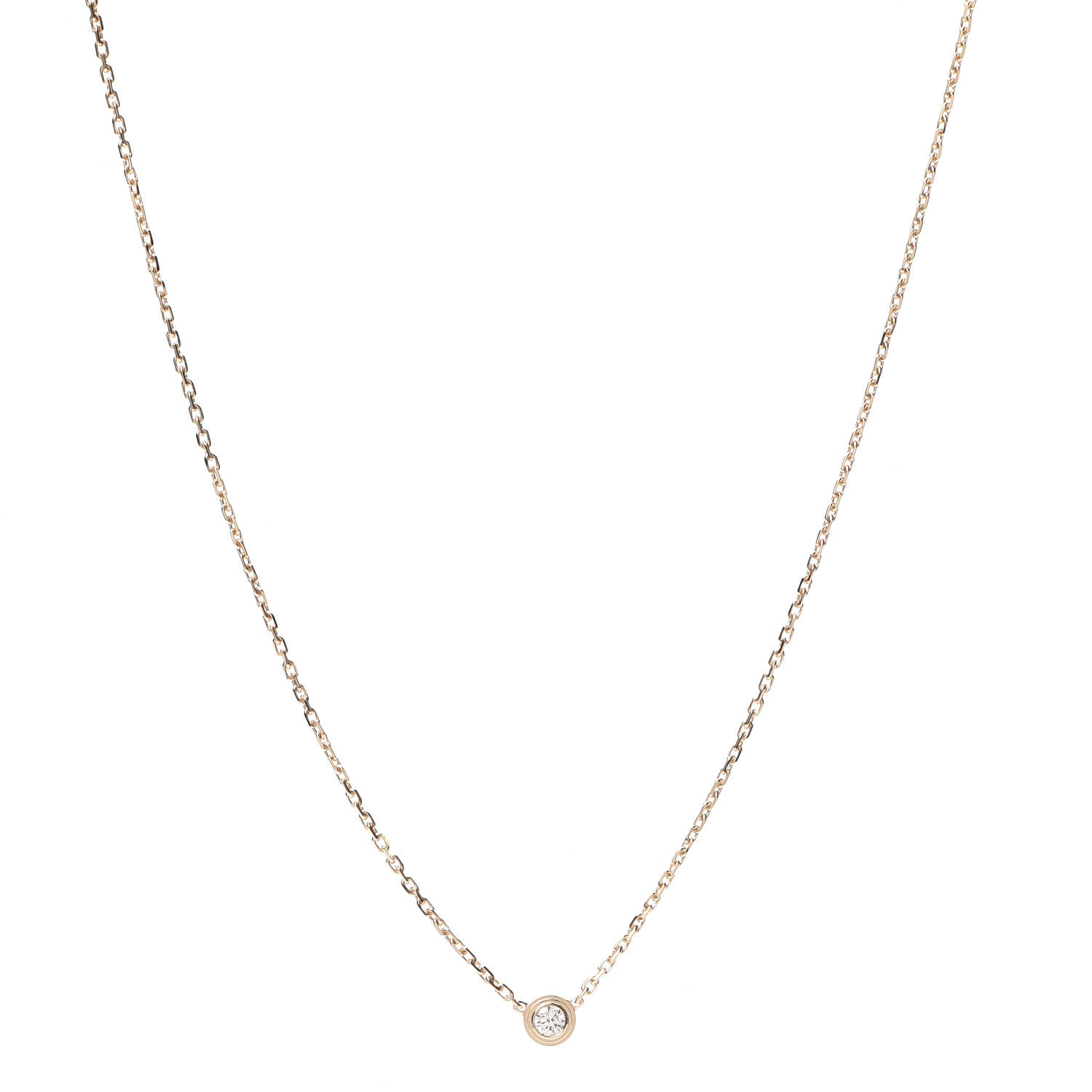 ◆希少品【Cartier】D'Amour necklace Small Pink Gold Diamond CRB7215700 - Diamants Légers necklace, SM - Pink gold