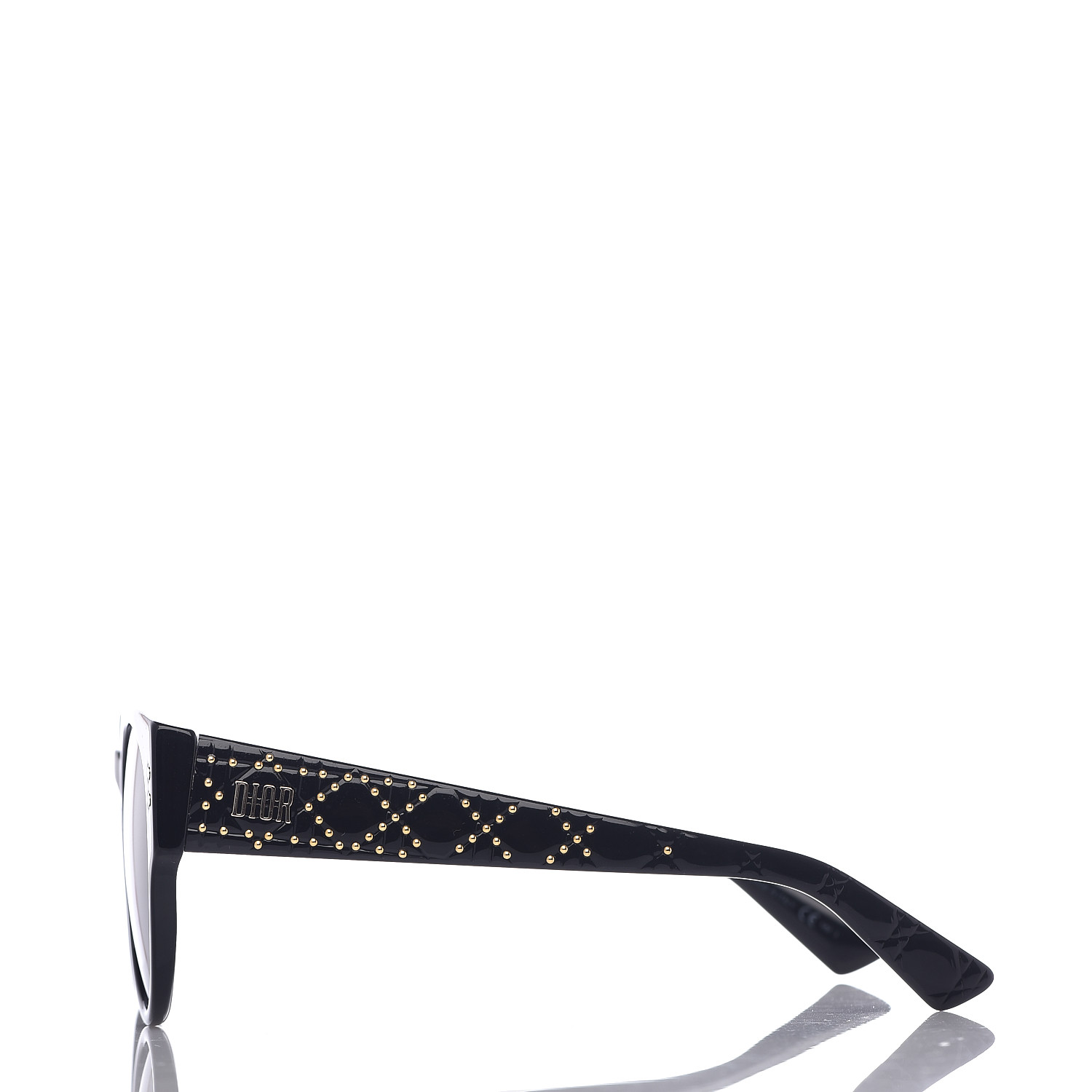 CHRISTIAN DIOR Lady Dior Studs 3 Sunglasses Black 527608