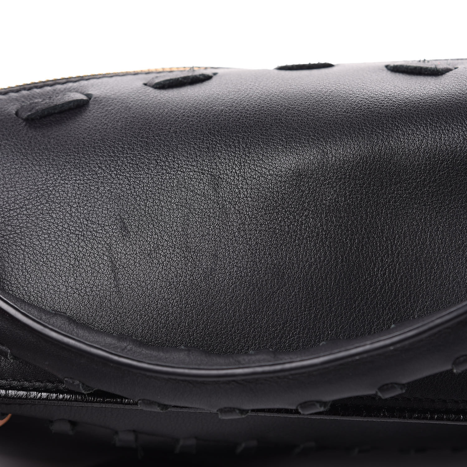 LOEWE Calfskin Small Whipstitch Puzzle Bag Black 497574
