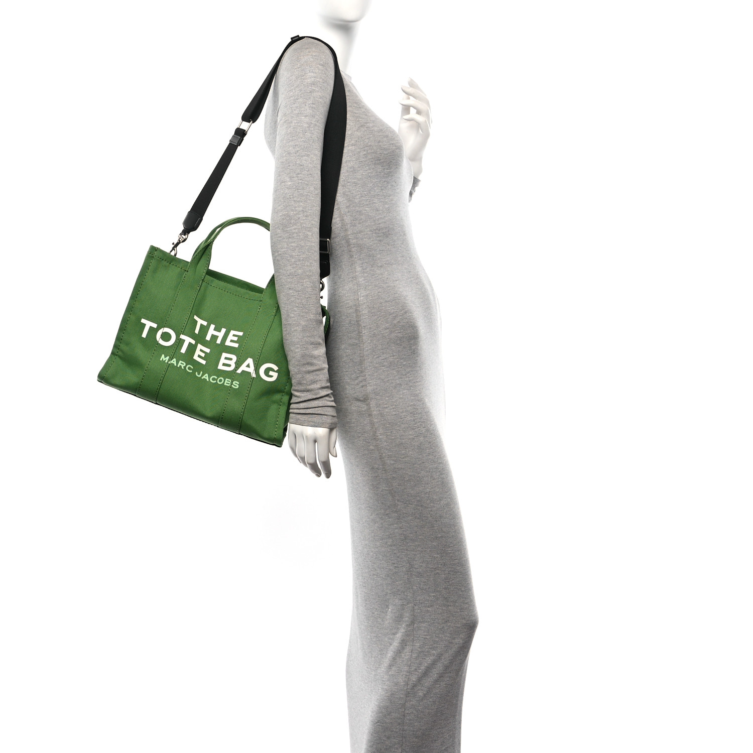 MARC JACOBS Cotton Canvas Medium The Traveler Tote Bag Aloe