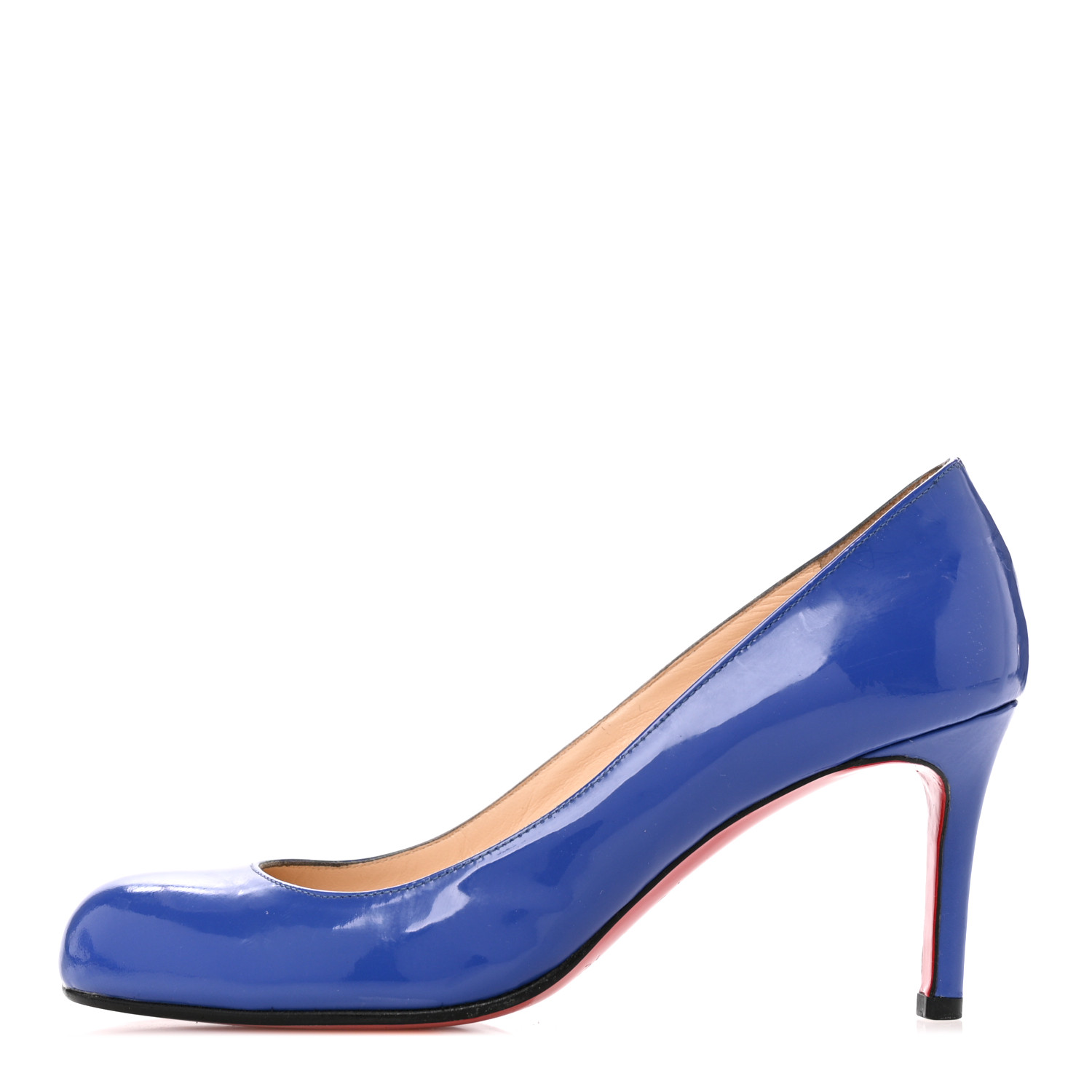 ルブタン　35 CHRISTIAN LOUBOUTIN Shiny Nappa Simple 85 Pumps 35 Blue