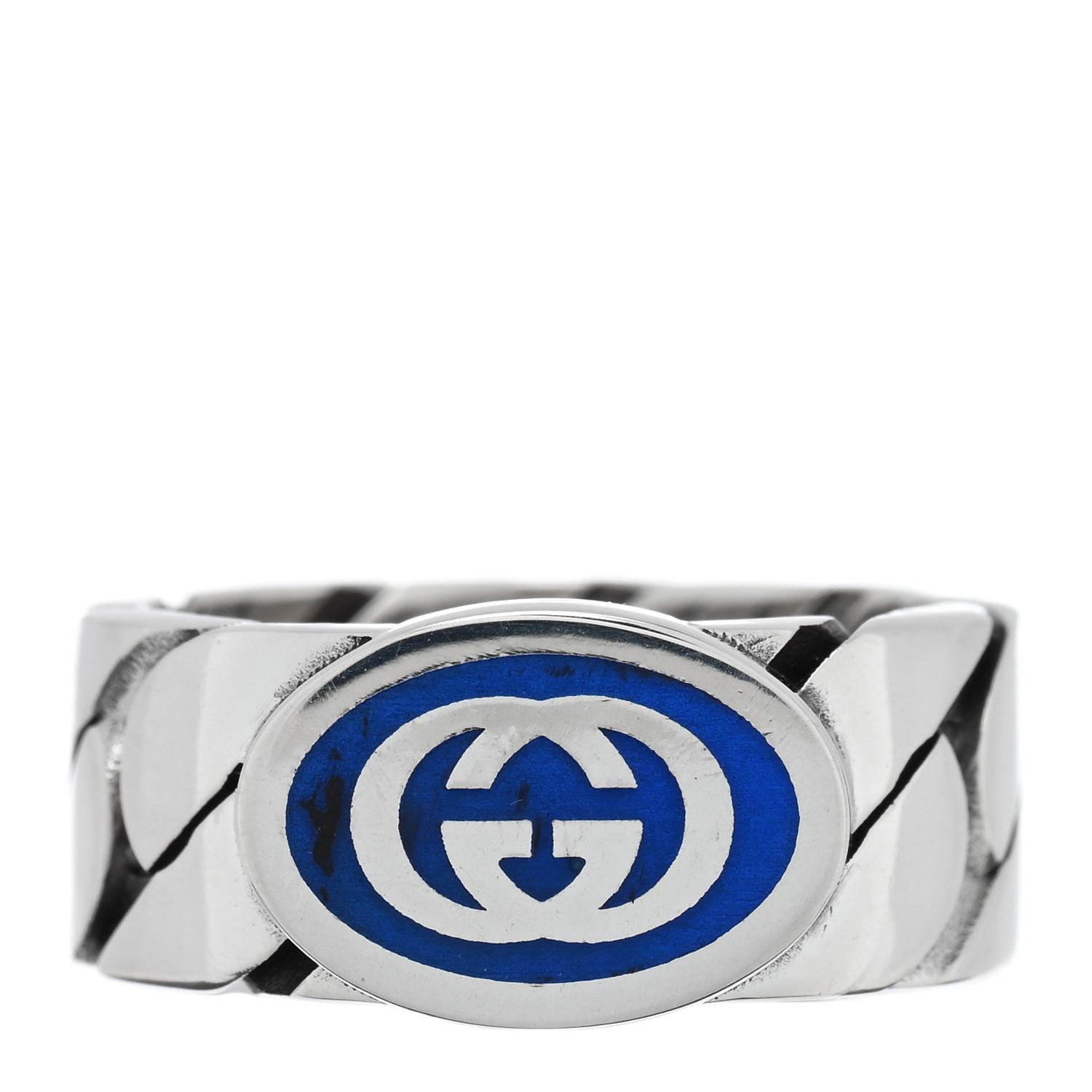 GUCCI　リング Gucci Link to Love geometric studded double ring in 18k rose