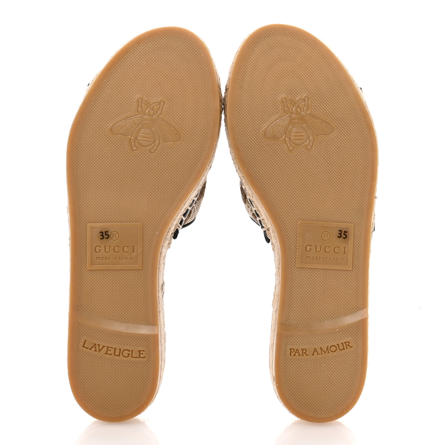 GUCCI Monogram Matelasse GG Marmont Espadrille 20mm Slide