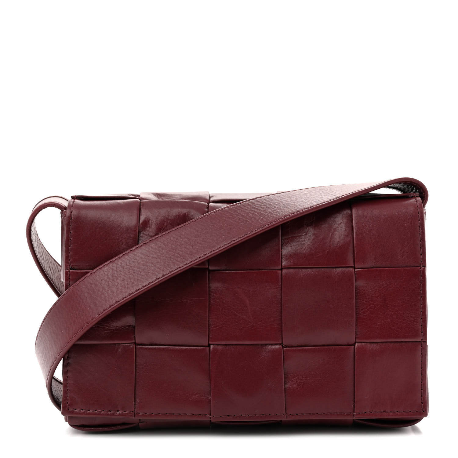 BOTTEGA VENETA Paper Calfskin Maxi Intreccio Small Cassette