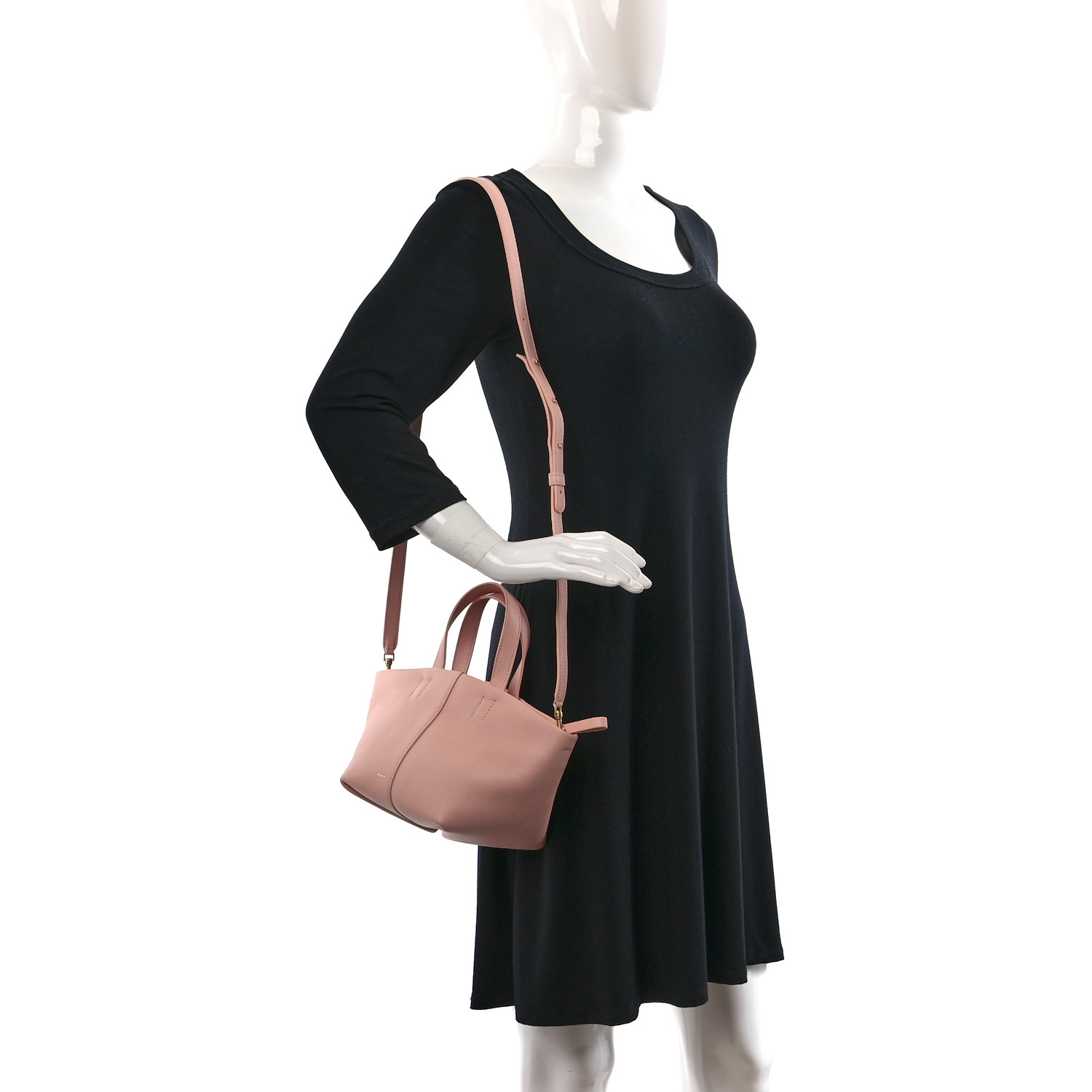 MANSUR GAVRIEL TULIPANO 2way ミニバッグ ピンク NWT Mansur Gavriel Tulipano Mini Leather Crossbody Tote In