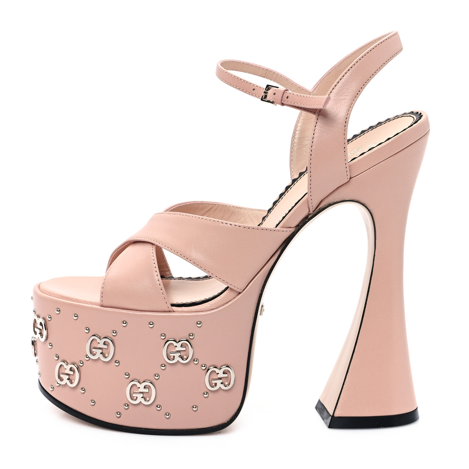GUCCI Malaga Kid Interlocking G Studs 155mm Platform Sandals