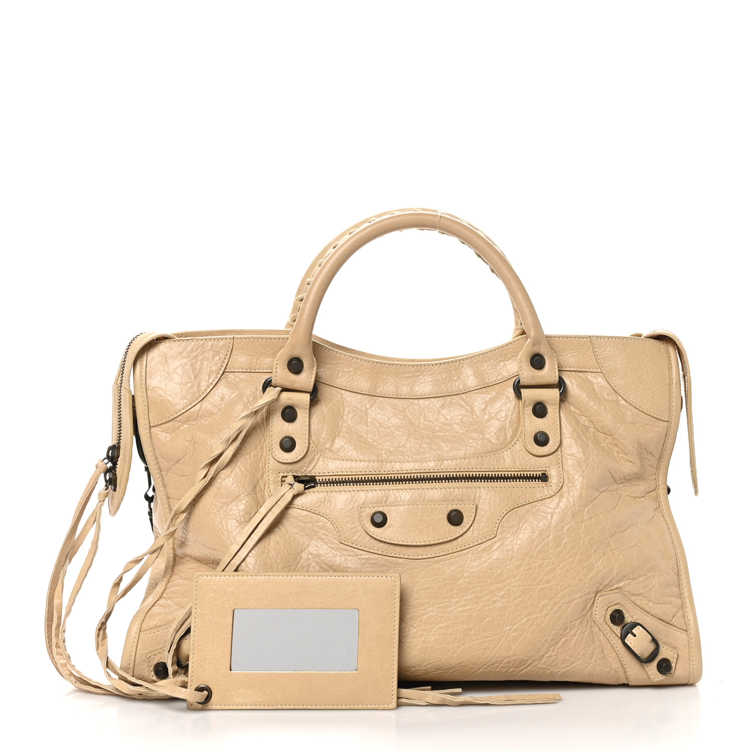 BALENCIAGA Agneau Classic Hardware City Sahara 1657622