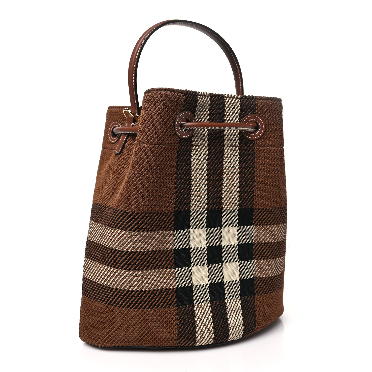 【関税込み】BURBERRY MH BIRCH BROWN BUCKET:128783 Burberry Check Cotton Canvas Bucket Hat Birch Brown Men's